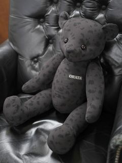 LEOPARD TEDDY BEAR(Lサイズ) / OR2-A-001 / テディベア / ブラックレオパード (6月中旬入荷予定)