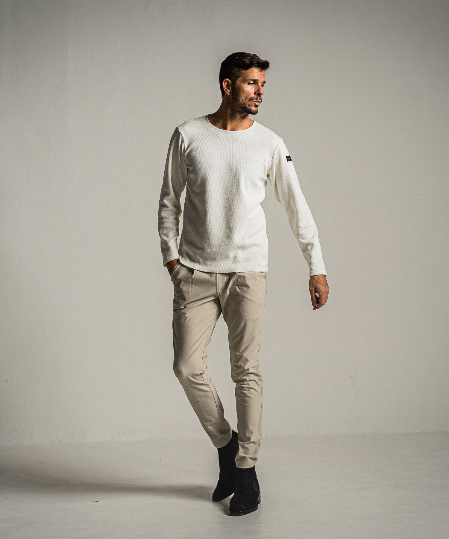 VELOURS FLEECE NEO THERMAL / RC34-C-001 / 裏起毛サーマルロングTシャツ / ホワイト