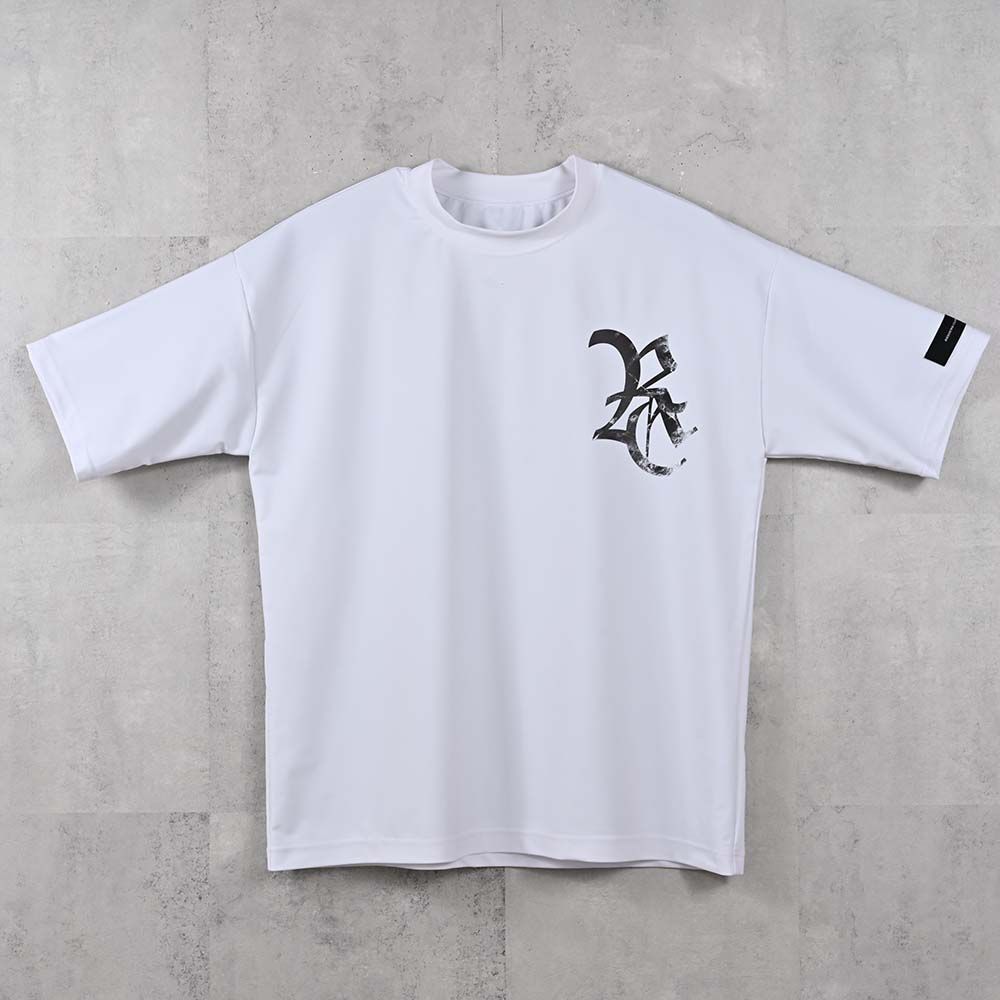 RC RUSH OVER T / RC40-T-009 / RCロゴラッシュガードビッグTシャツ / ホワイト×ブラック (6月上旬入荷予定)