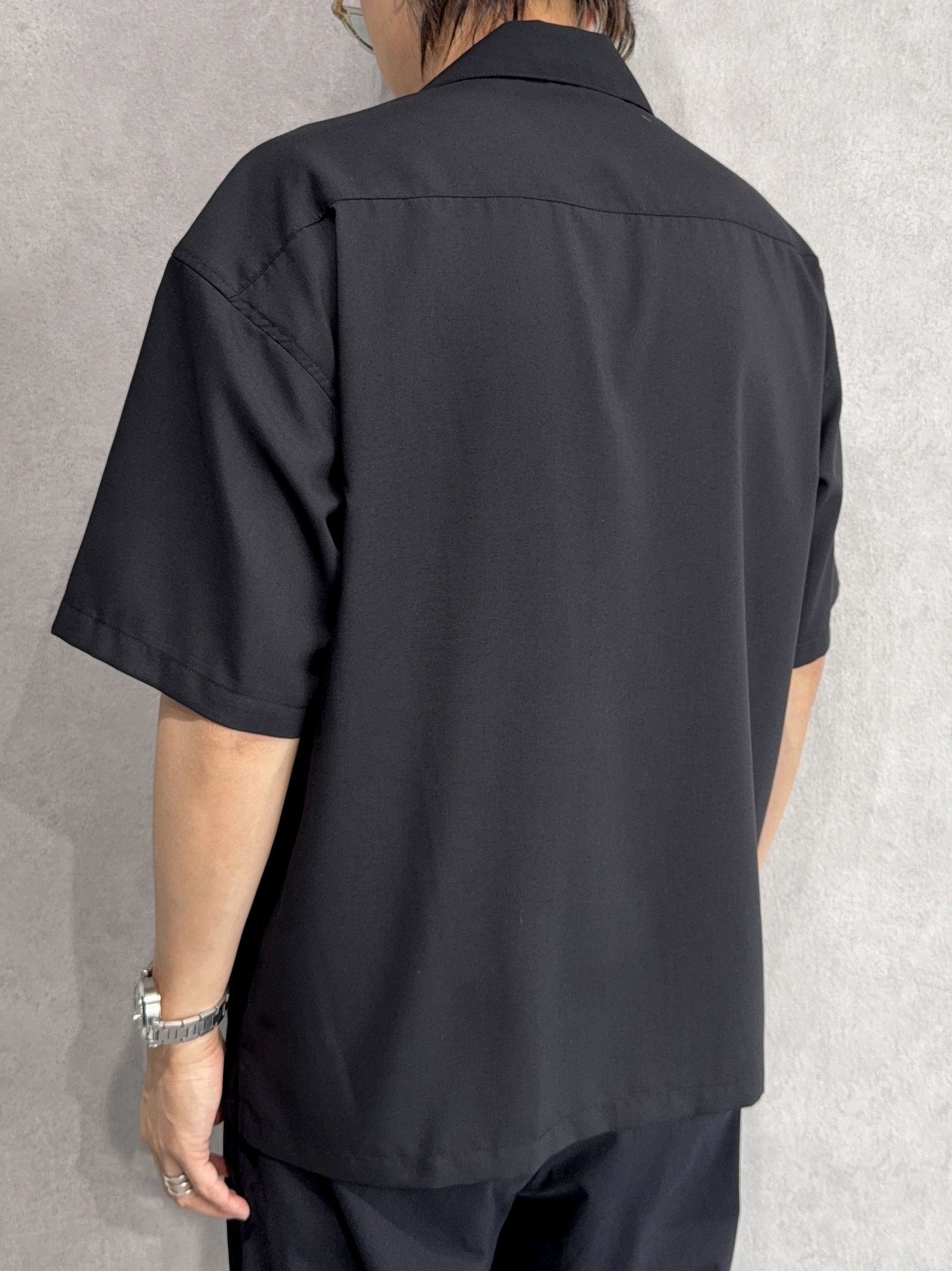 【LUKE別注】 ZACK HALF SHIRTS / RC36-SH-002LUKE / 裾ロゴ半袖シャツ / ブラック