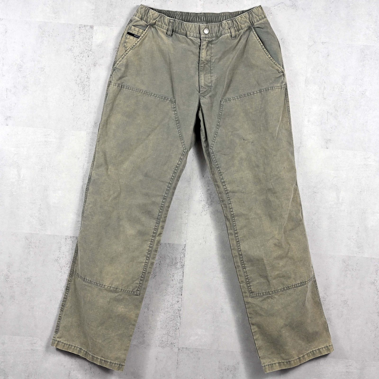 DOUBLE KNEE PT / RC39-ST-041 / ダブルニーワイドデニムパンツ / ダックカーキ (3月中旬入荷予定)