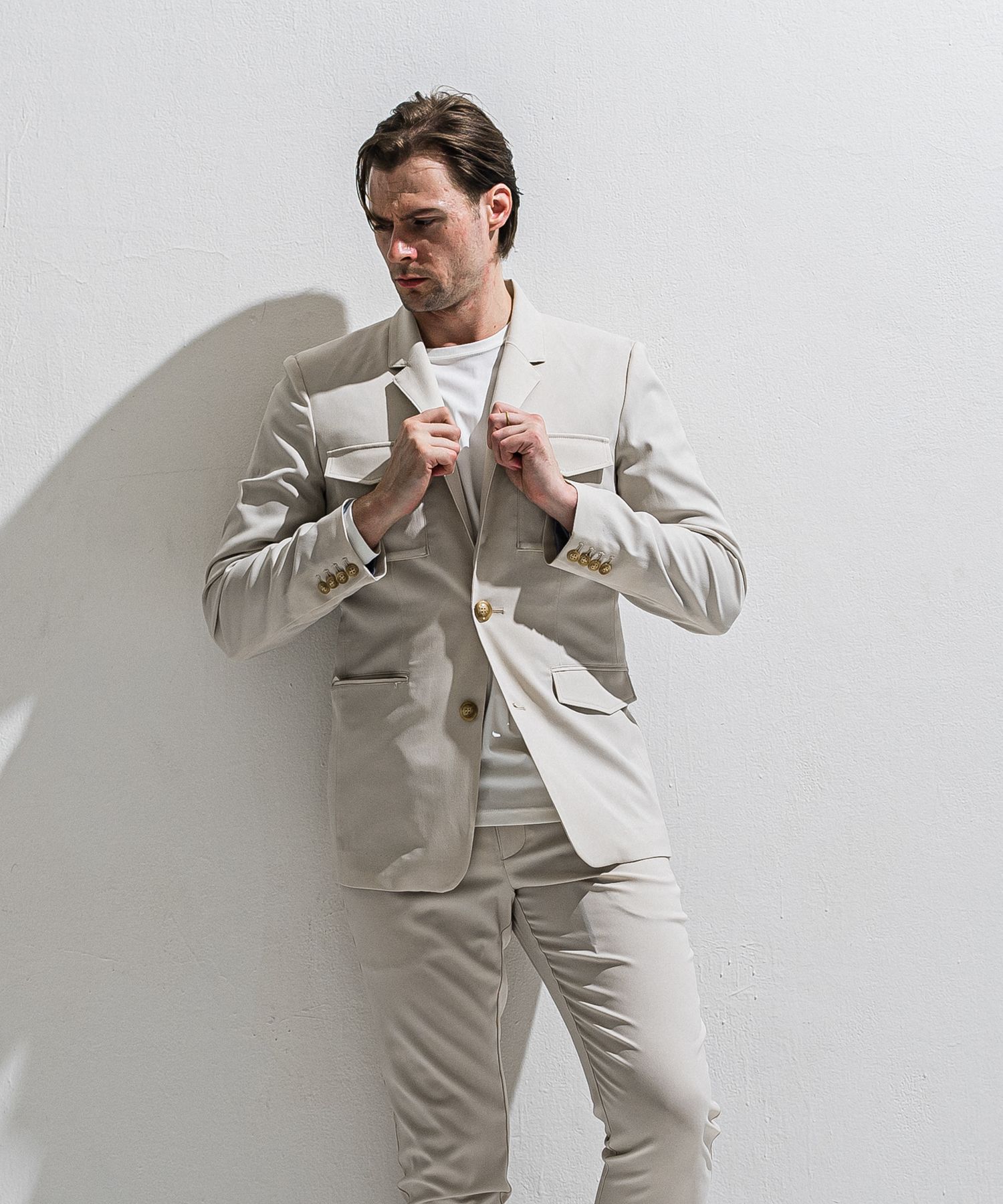 PS-65 JACKET / DP1-JK-002 / ミリタリーテーラードジャケット / ベージュ (2月中旬入荷予定)