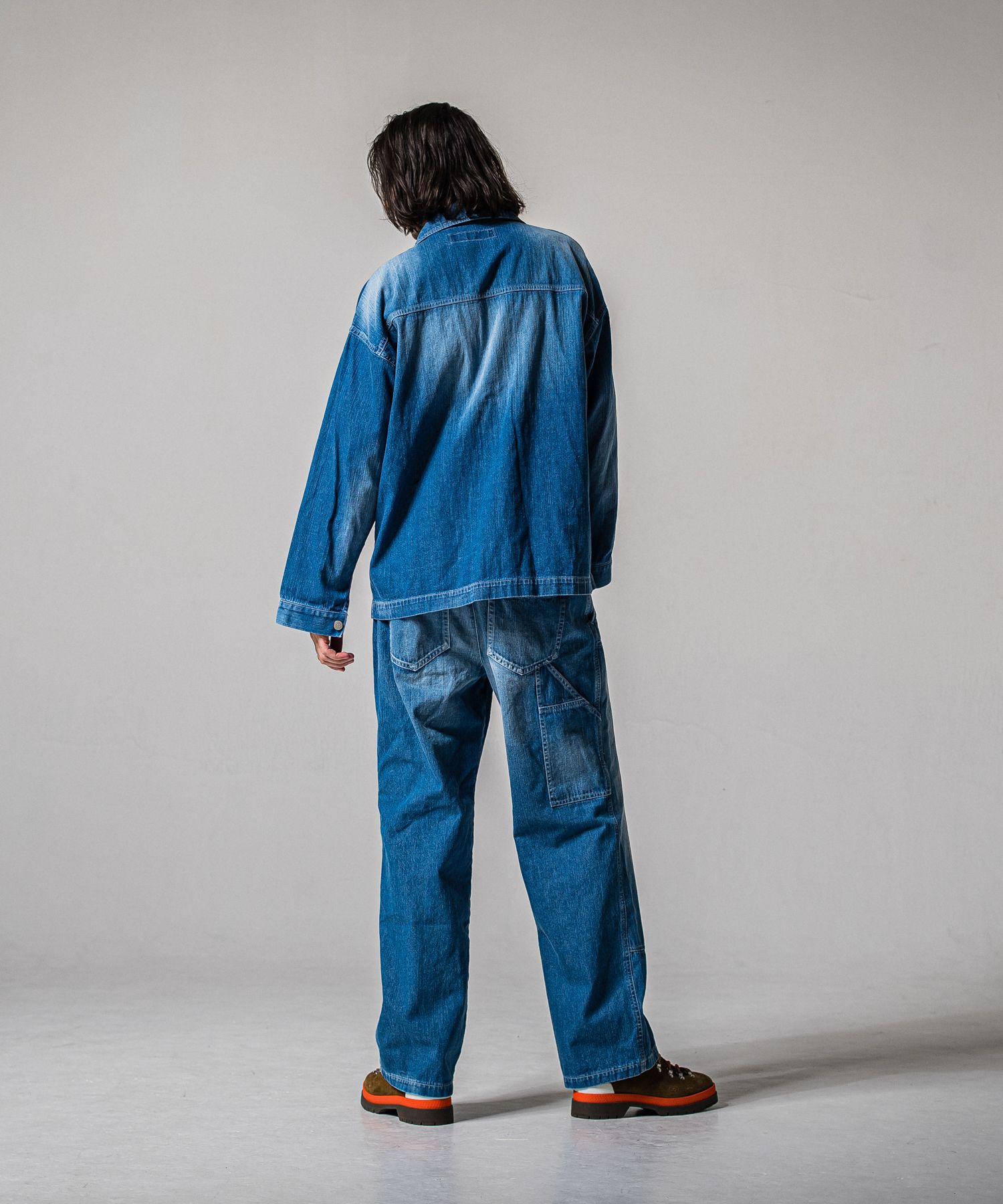 DOUBLE KNEE PT / RC39-ST-041 / ダブルニーワイドデニムパンツ / ライトインディゴ (2月中旬入荷予定)