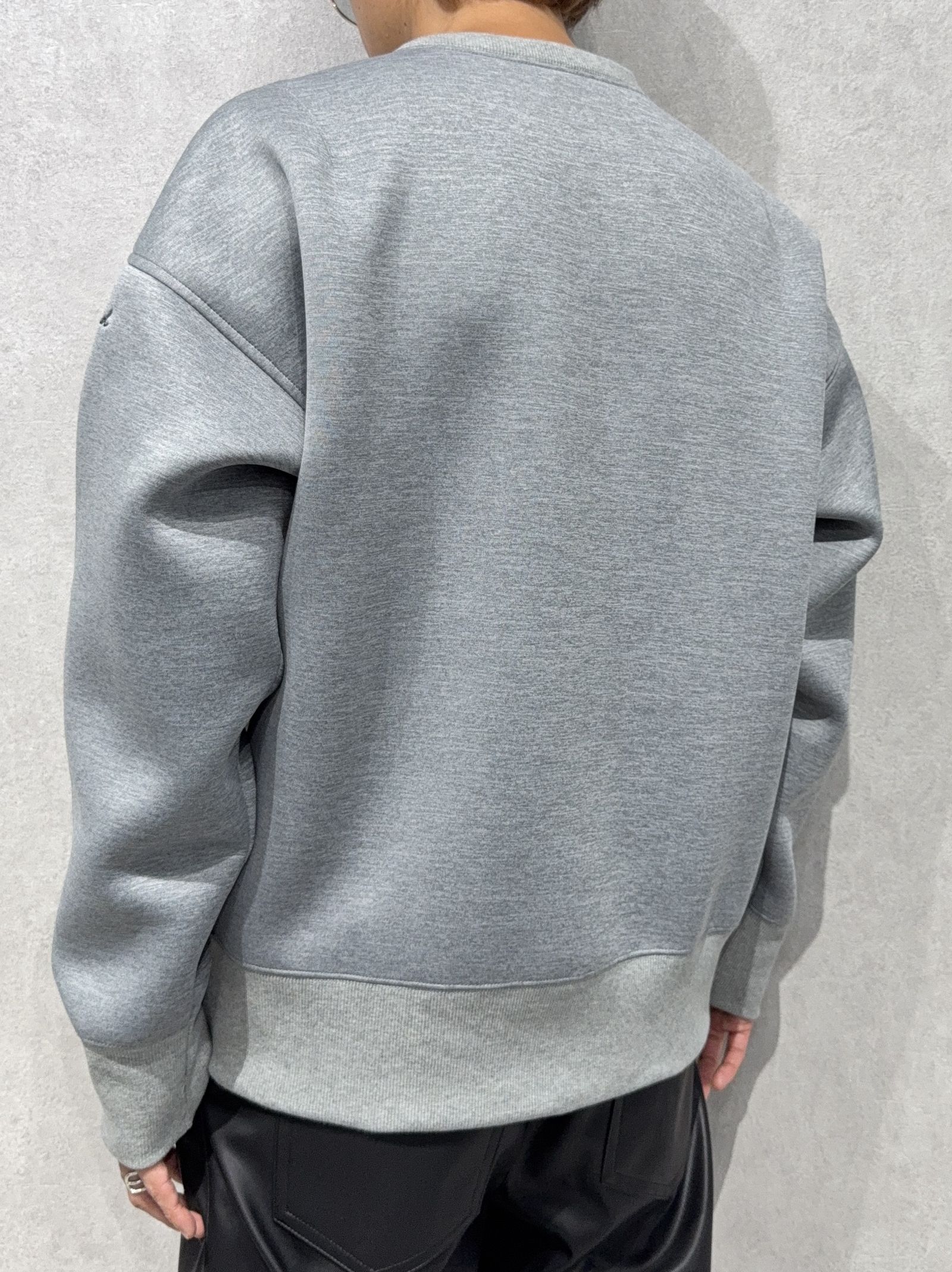 HD DROP TRAINER / RC37-C-004 / ダンボールニット 無地トレーナー / グレー