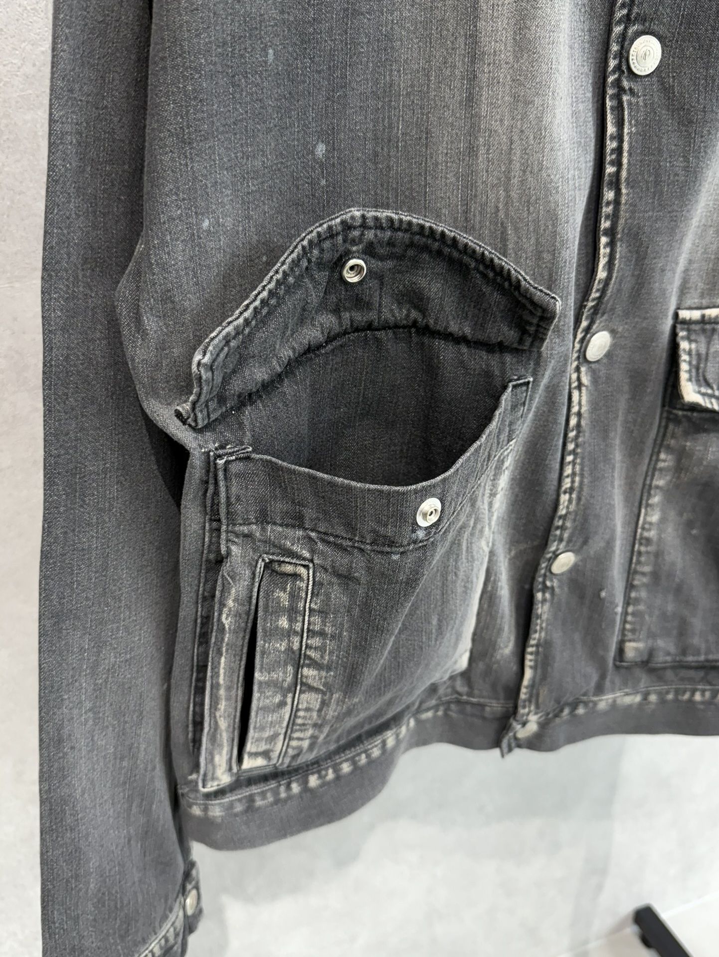 LDENIM AG FLIGHT JACKET / RC37-JK-001 / デニムフライトジャケット / ブラックユーズド