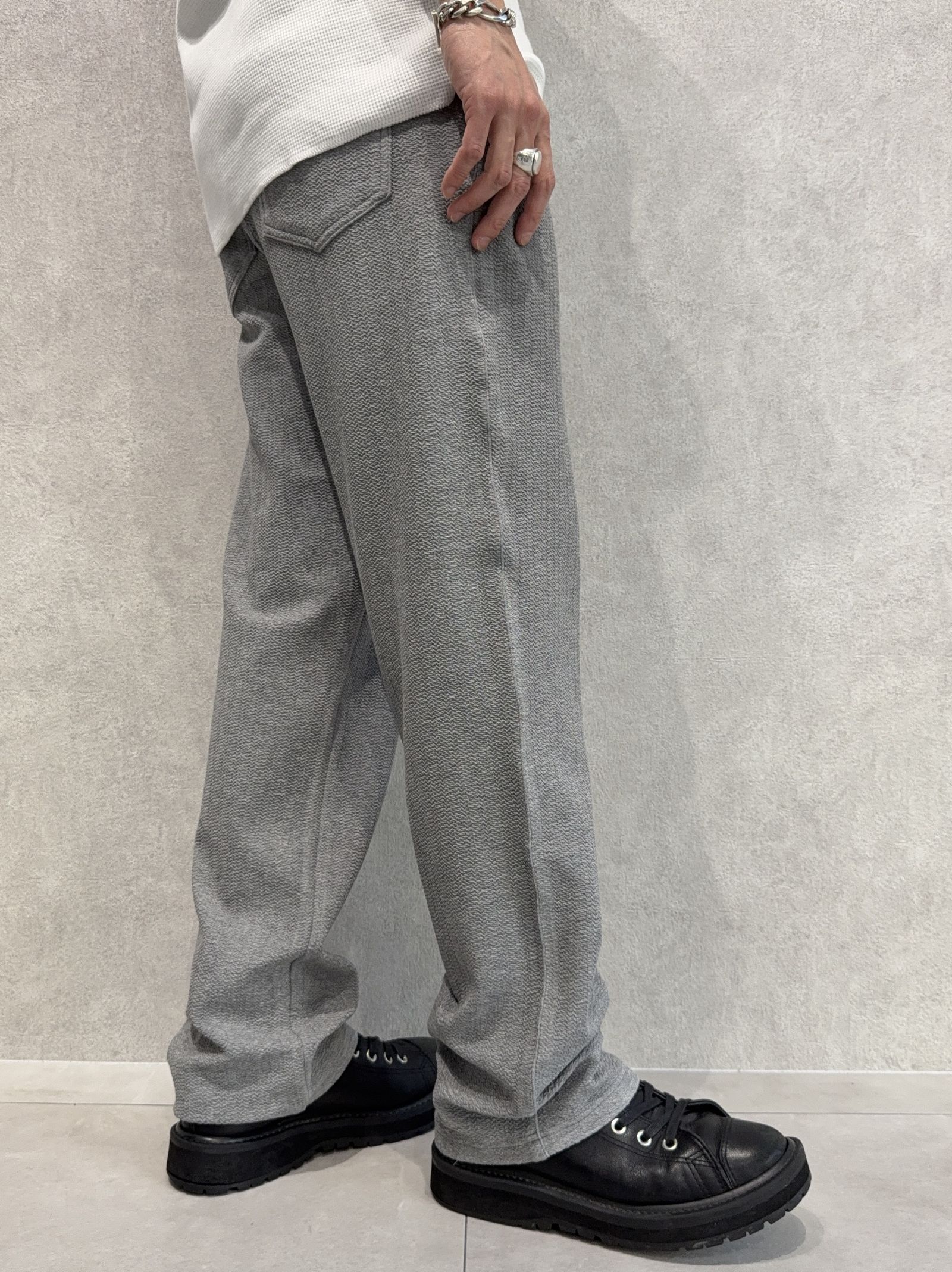 SEMI WIDE TUCK PANTS / RC40-ST-016WT / セミワイドタックパンツ / ブリスターグレー