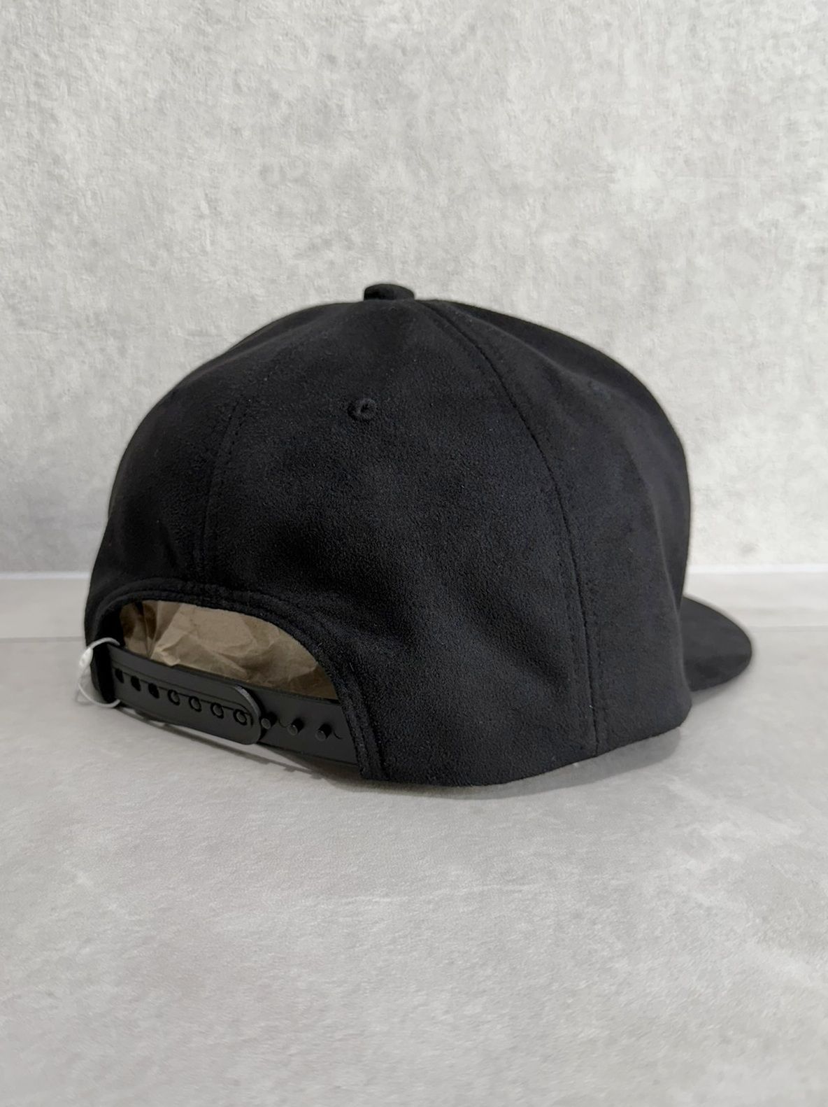 SUEDE RC BB CAP / RC37-CAP-001 / スエードエコレザーべースボールキャップ / ブラック×ブラック
