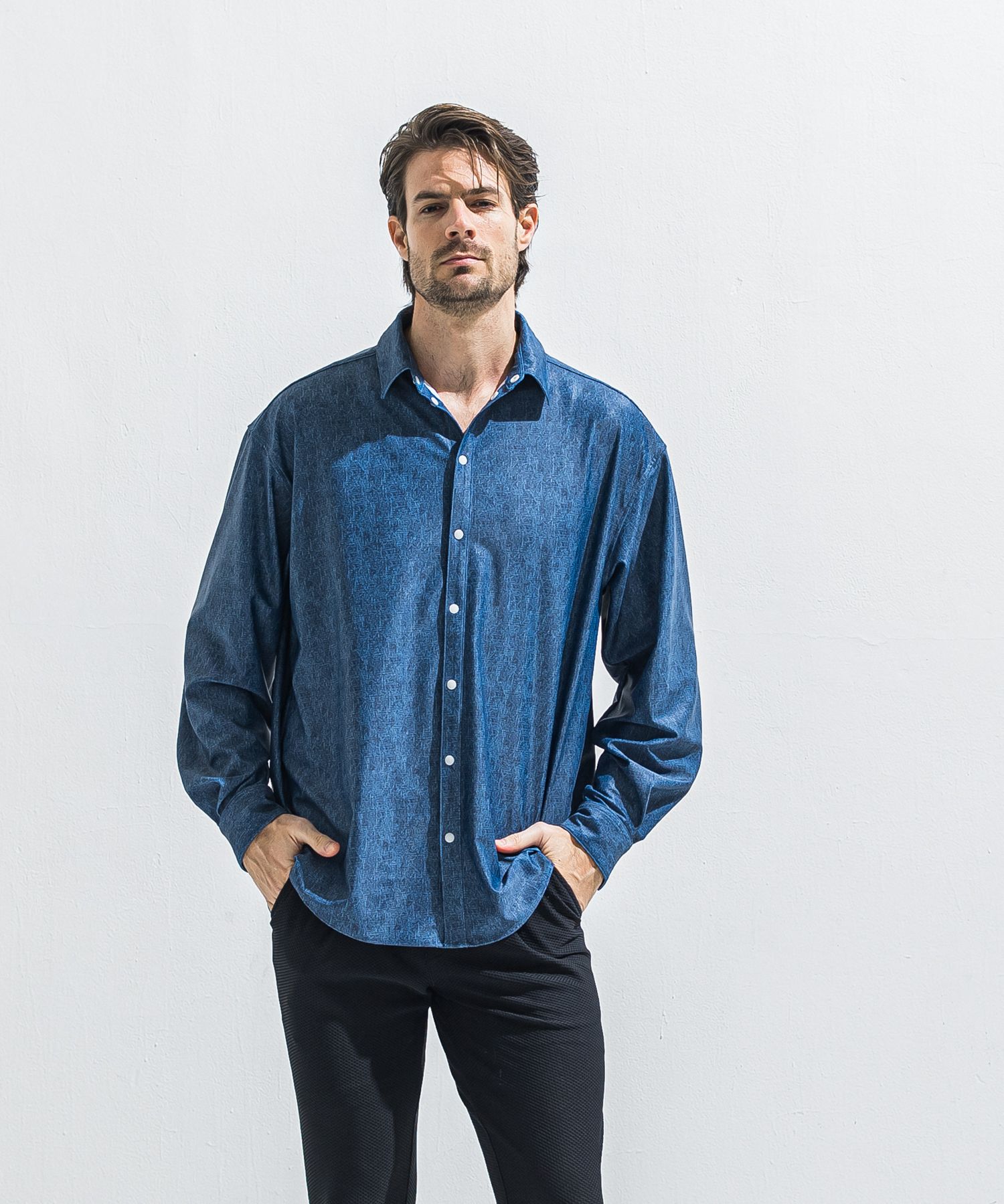 RUSH JACK SHIRTS / RC40-SH-001 / オーバーサイズラッシュガードシャツ / ダークインディゴ (5月中旬入荷予定)