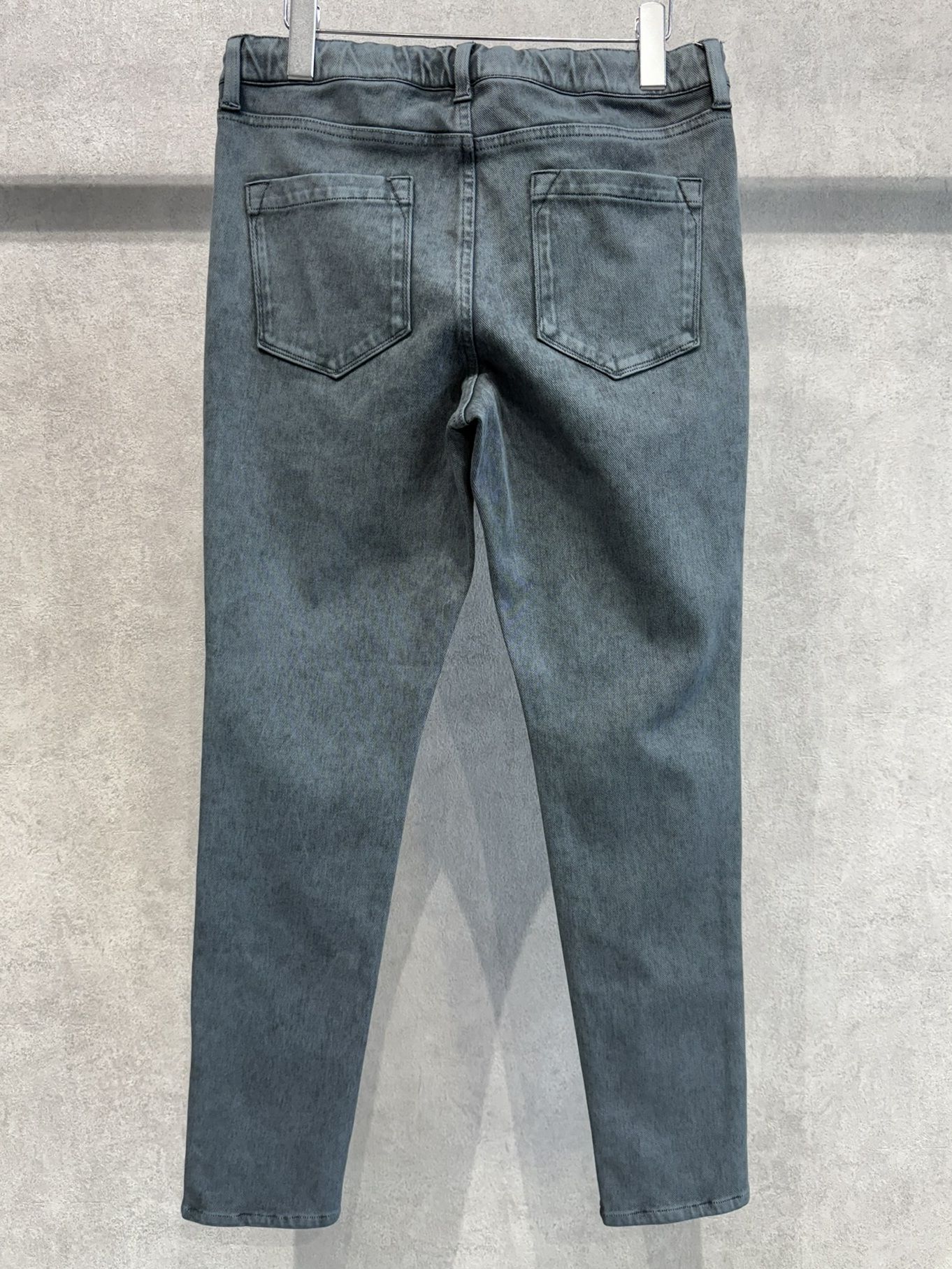 MICK DENIM JERSEY / BASIC-ST-020 / デニムジャージテーパードパンツ / ピグメントブラック