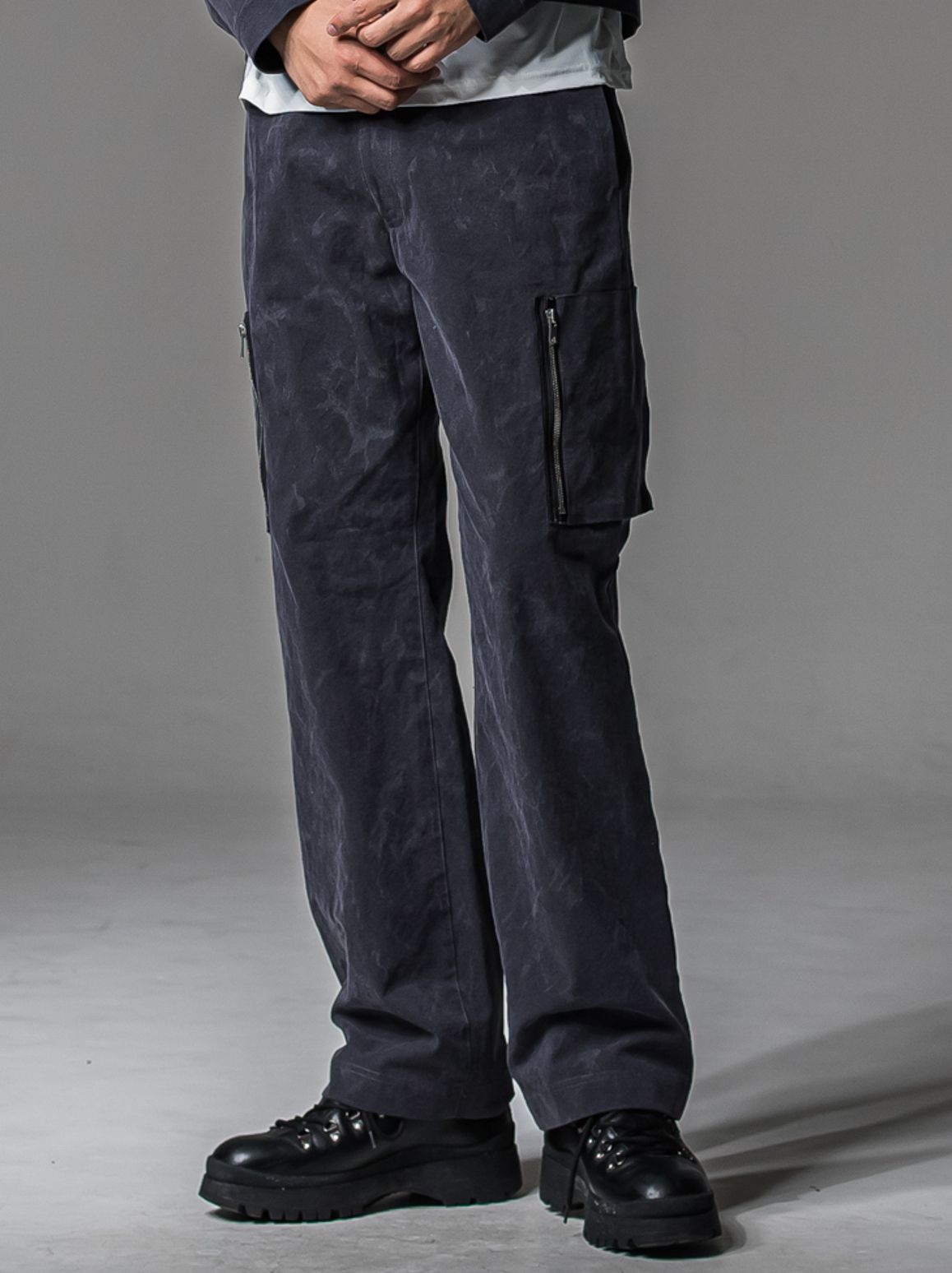 DAVID CARGO PANTS / RC37-ST-040 / ミリタリーワイドカーゴパンツ / ヴィンテージブラック