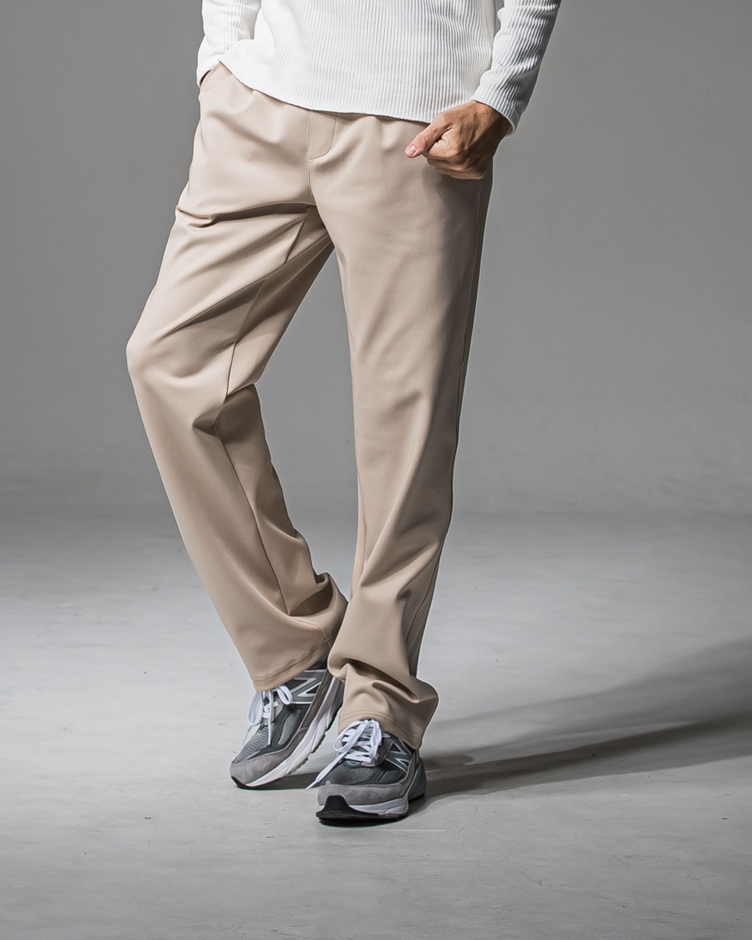 CHRIS EASY WIDE TUCK PANTS / RC37-ST-016WT / ワイドタックパンツ / ベージュ