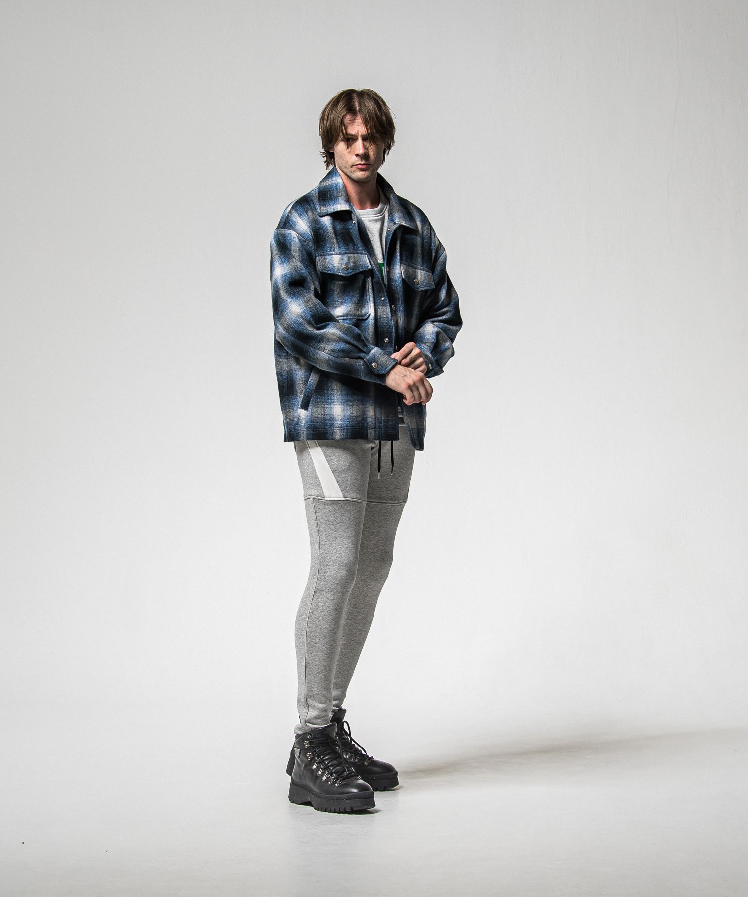 FLANNEL CHECK JK / RC38-JK-007 / フランネルチェックCPOジャケット / ブルー (10月中旬入荷予定)