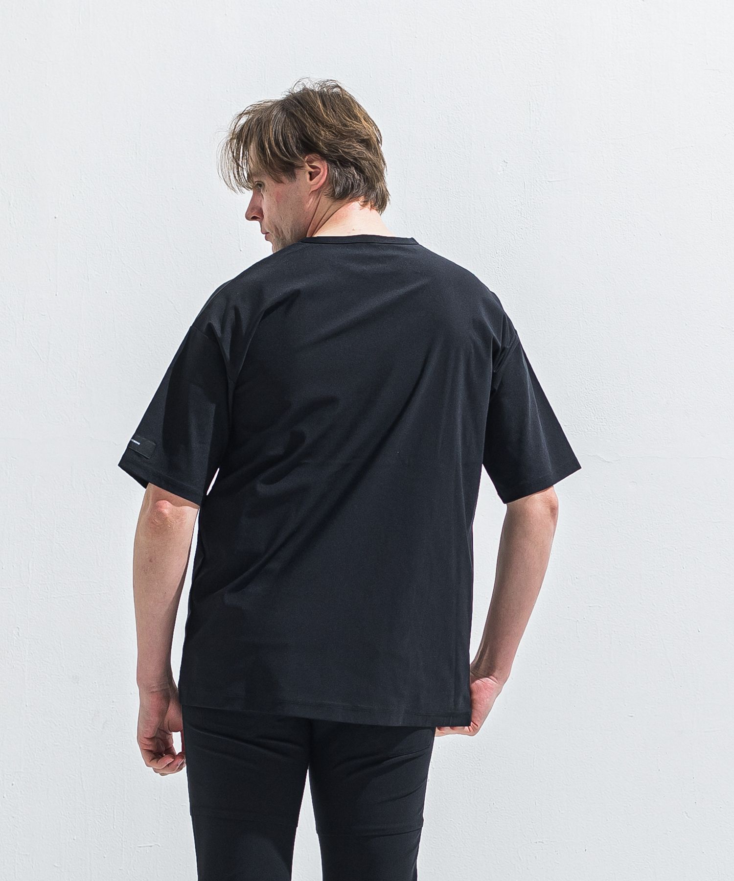 NYLON OVER T / RC40-T-003 / ナイロンビッグTシャツ / ブラック (5月中旬入荷予定)