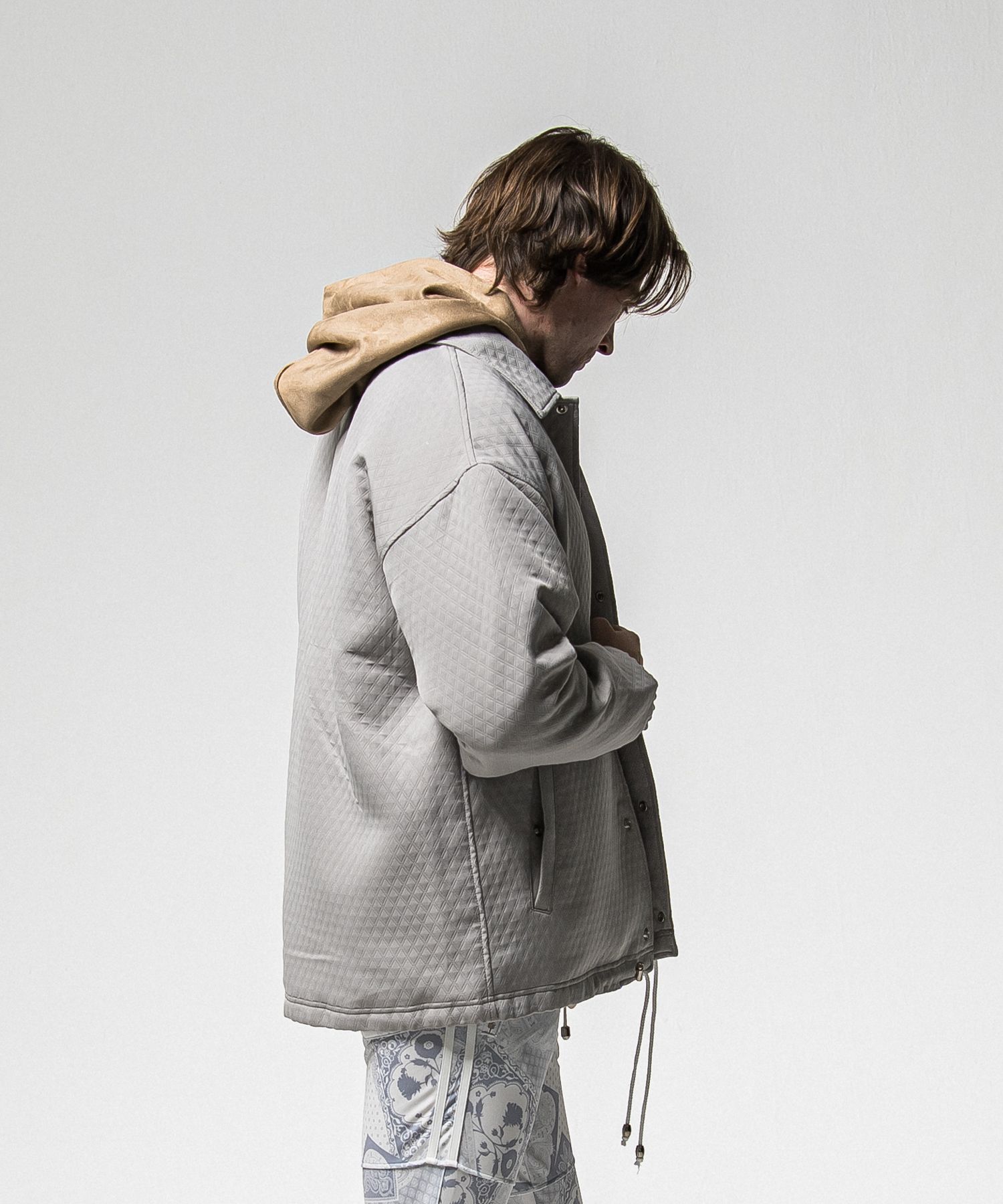 FUR COACH JK / RC38-JK-005 / キルティングファーコーチジャケット / グレー (11月中旬入荷予定)