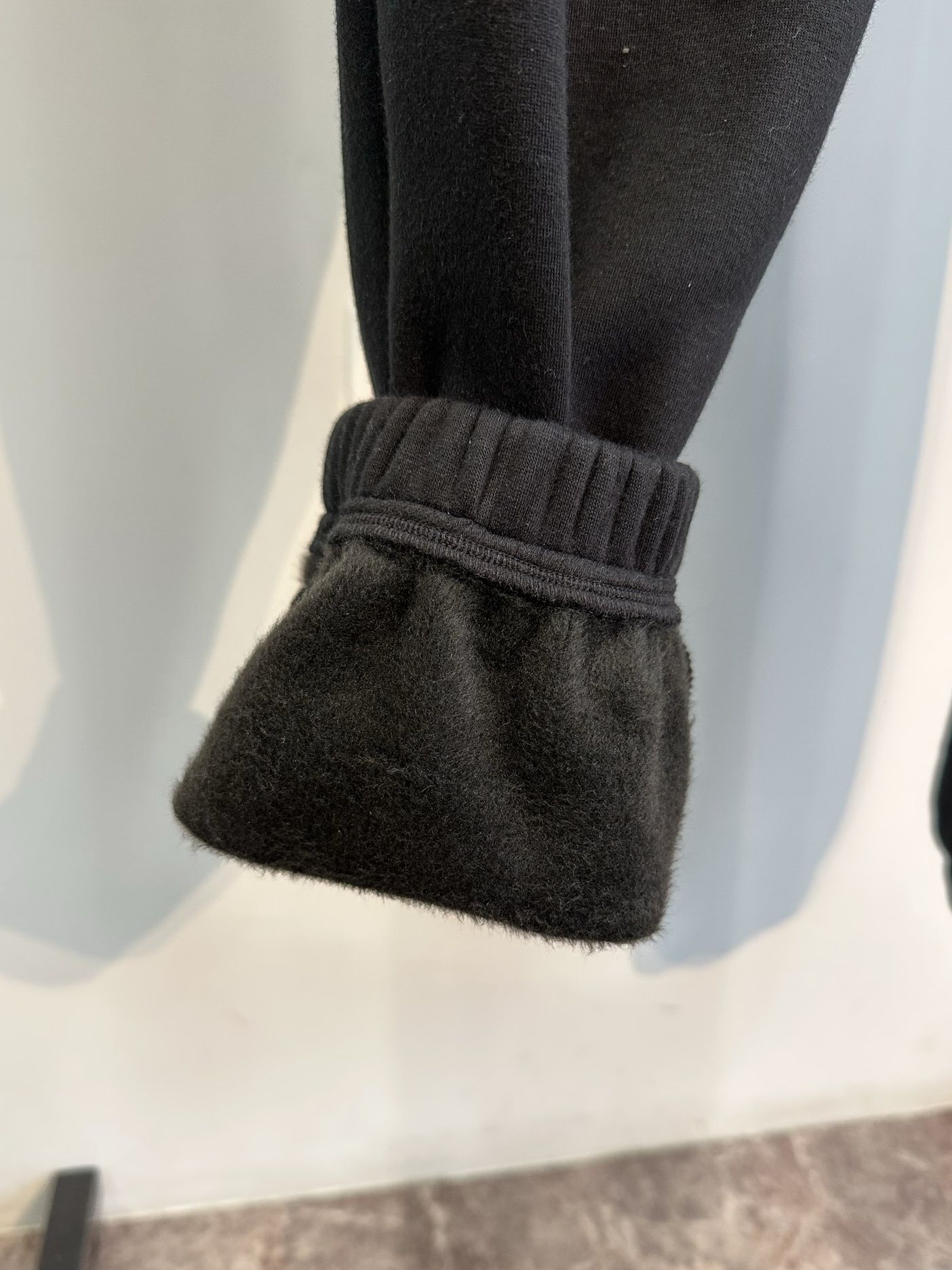 MIKE HEAT PANTS / RC30-ST-028H / 裏起毛ルーズ裾ゴムパンツ / ブラック