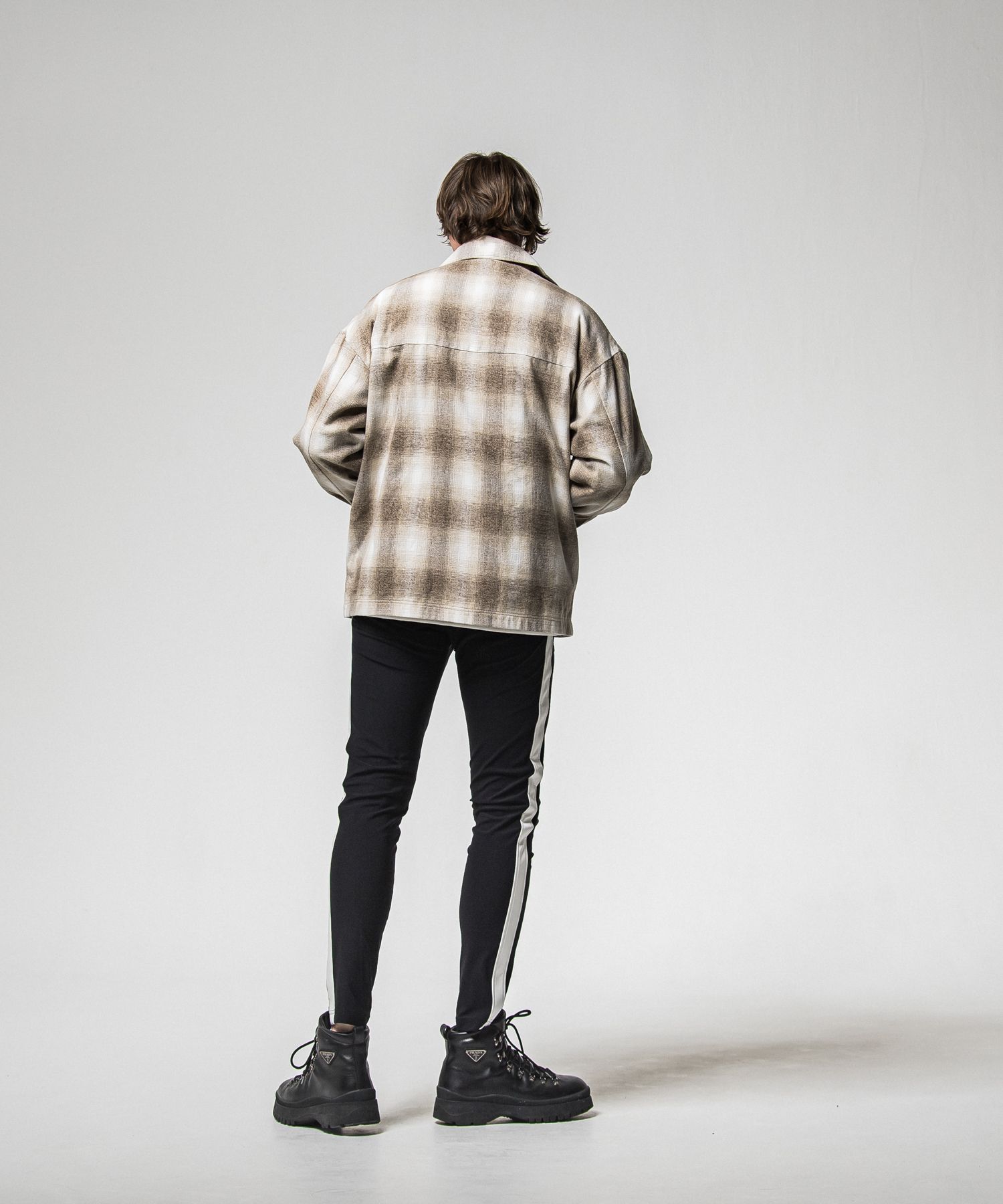 FLANNEL CHECK JK / RC38-JK-007 / フランネルチェックCPOジャケット / ブラウン (10月中旬入荷予定)