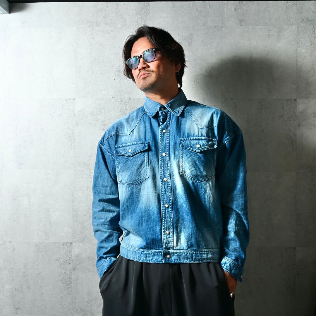 WESTAN JK / DP1-JK-004 / ウエスタンシャツジャケット / ミディアムインディゴ (3月中旬入荷予定)