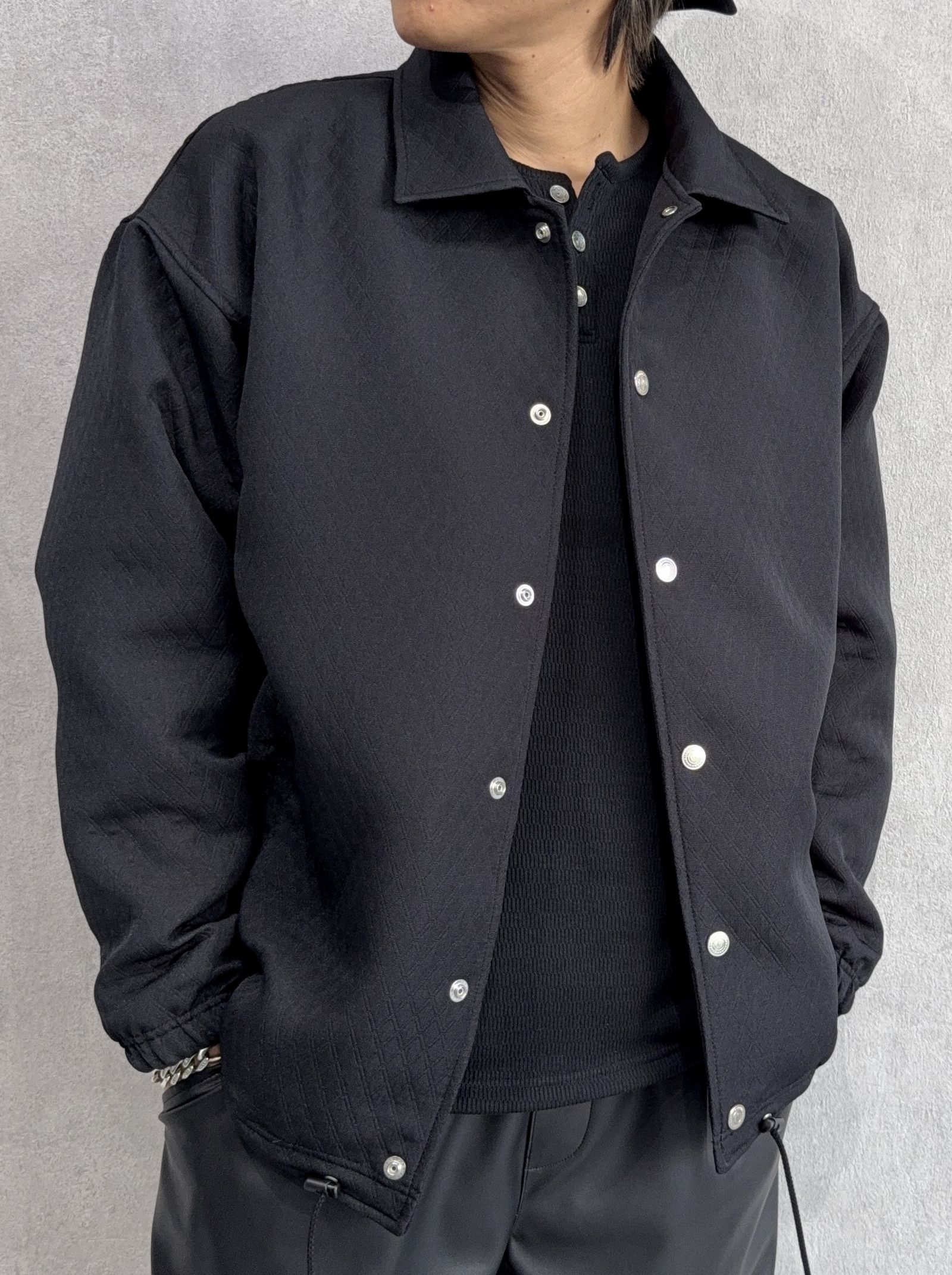 FUR COACH JK / RC38-JK-005 / キルティングファーコーチジャケット / ブラック