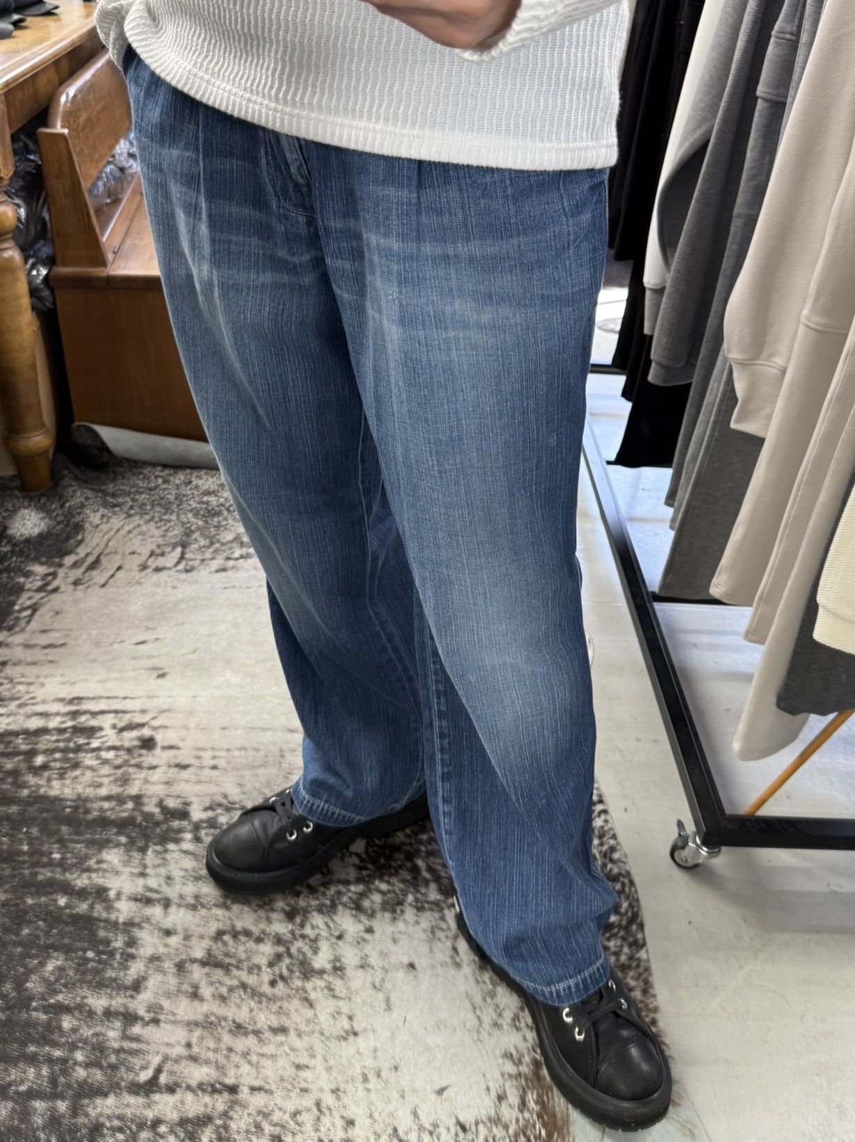 WK PT / RC41-ST-042 / ワンタックワークデニムパンツ / インディゴユーズド (8月中旬入荷予定)