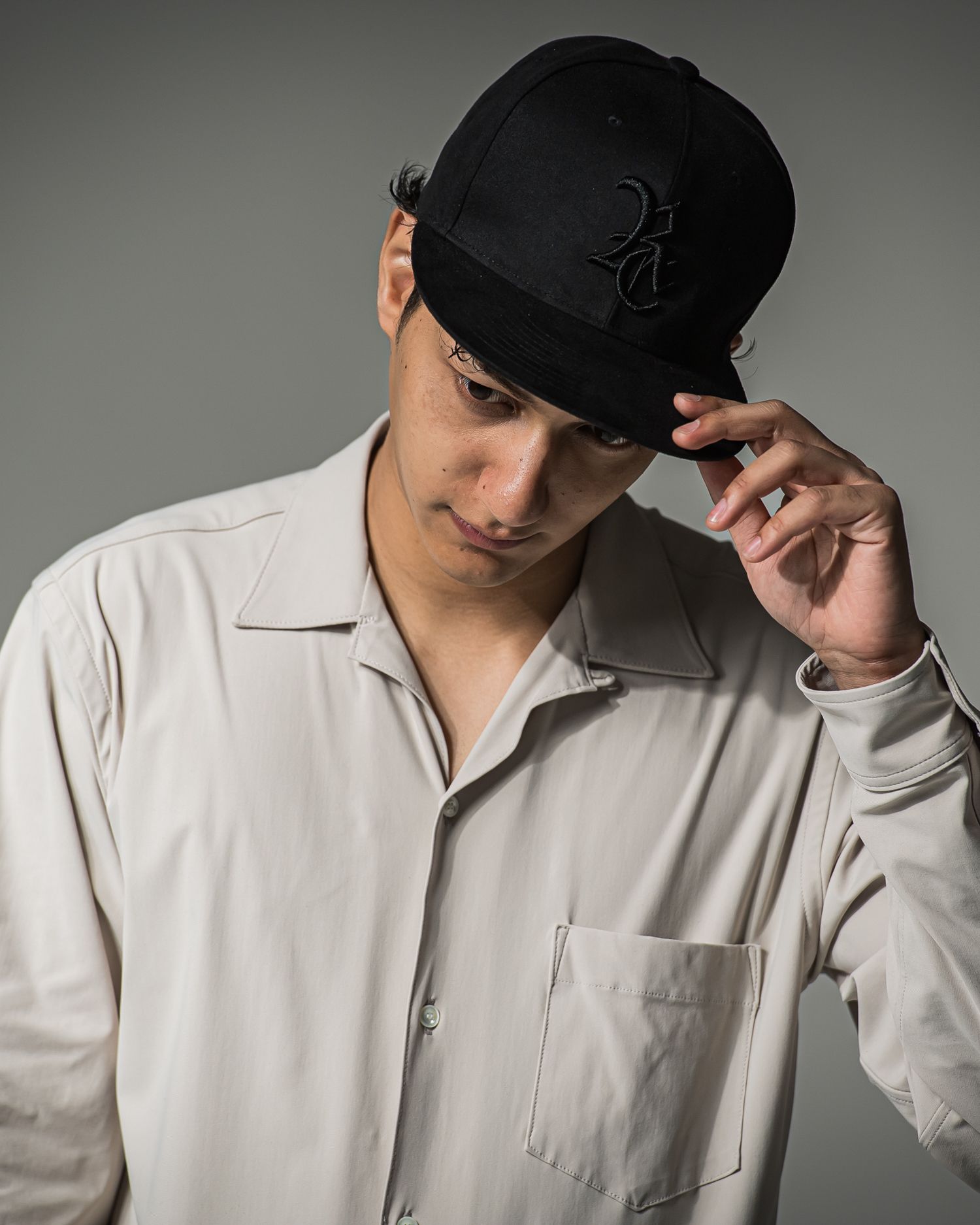 SUEDE RC BB CAP / RC37-CAP-001 / スエードエコレザーべースボールキャップ / ブラック×ブラック (9月上旬入荷予定)