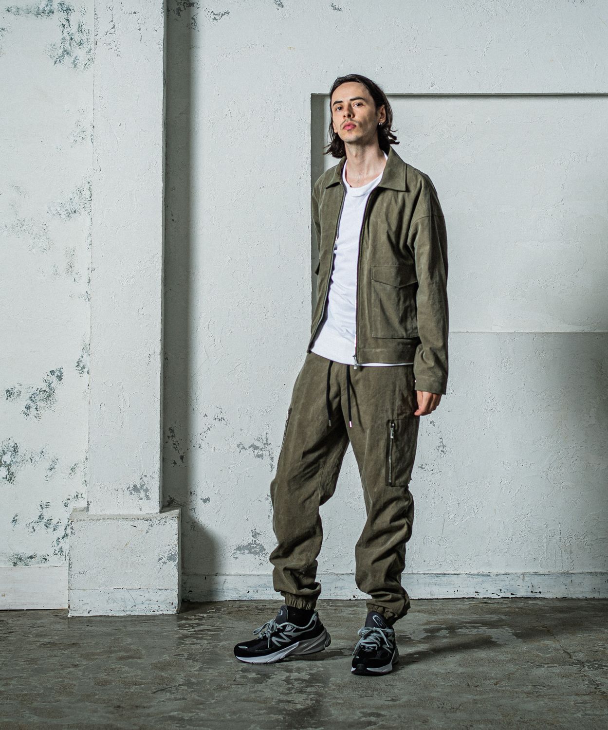 DAVID CARGO PANTS / RC35-ST-040 / ミリタリー裾ゴムカーゴパンツ / ヴィンテージカーキ