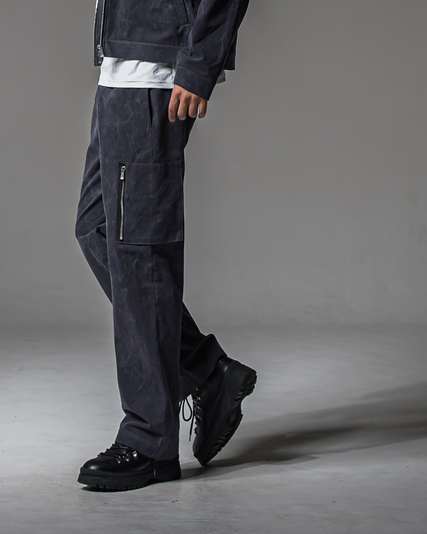 DAVID CARGO PANTS / RC37-ST-040 / ミリタリーワイドカーゴパンツ / ヴィンテージブラック