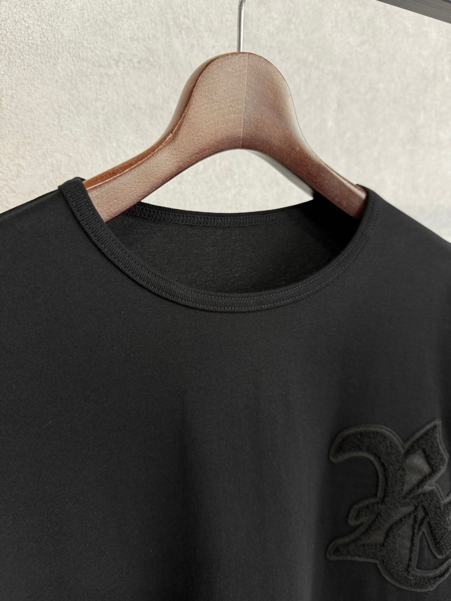 RC OVER LONGSLEEVE TEE / RC41-T-001 / オーバーサイズ長袖RCロゴワッペンTシャツ / ブラック×ブラック