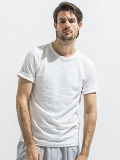 PILE ROLL UP TEE / RC40-T-001 / パイルロールアップTシャツ / ホワイト (4月中旬入荷予定)