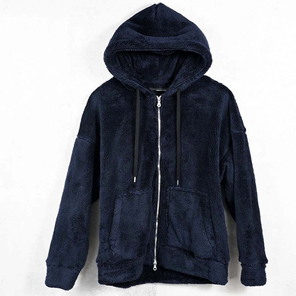 BOA ZIP LOOSE HOODIE / RC38-C-007 / ボアジップパーカー / ネイビー (11月中旬入荷予定)