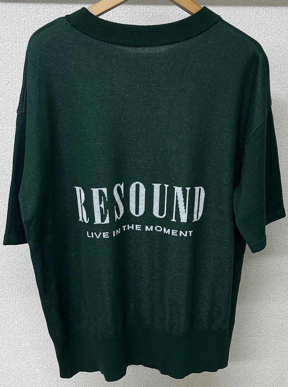 RESOUND CLOTHING - BACK ROGO HALF KNT / RC28-K-002 / バックロゴ