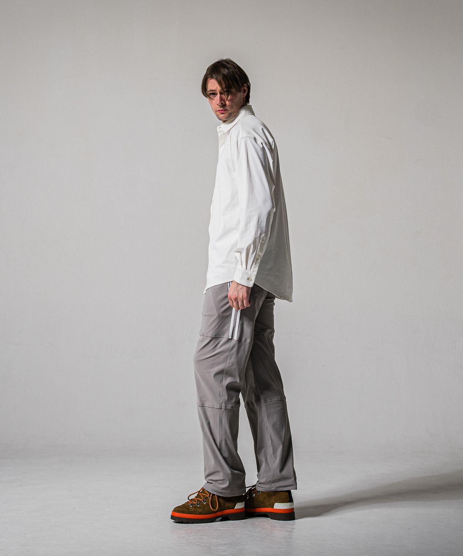 NYLON JACK SHIRTS / RC39-SH-001 / オーバーサイズナイロンシャツ / ホワイト (2月上旬入荷予定)