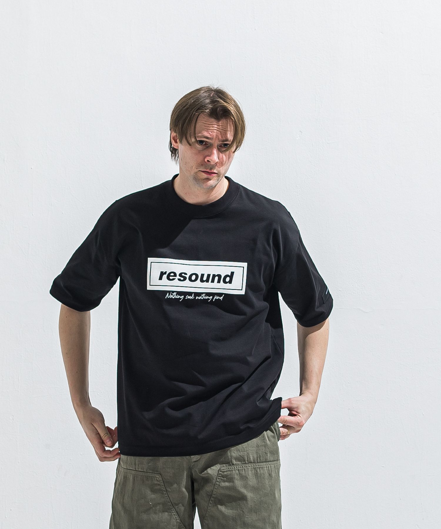 BOX OVER TEE / RC40-T-007 / ボックスロゴビッグTシャツ / ブラック (5月中旬入荷予定)