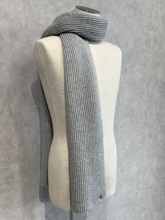 CKメタルロゴウールリブニットスカーフ / マフラー / 4D8056G / P79(グレー)