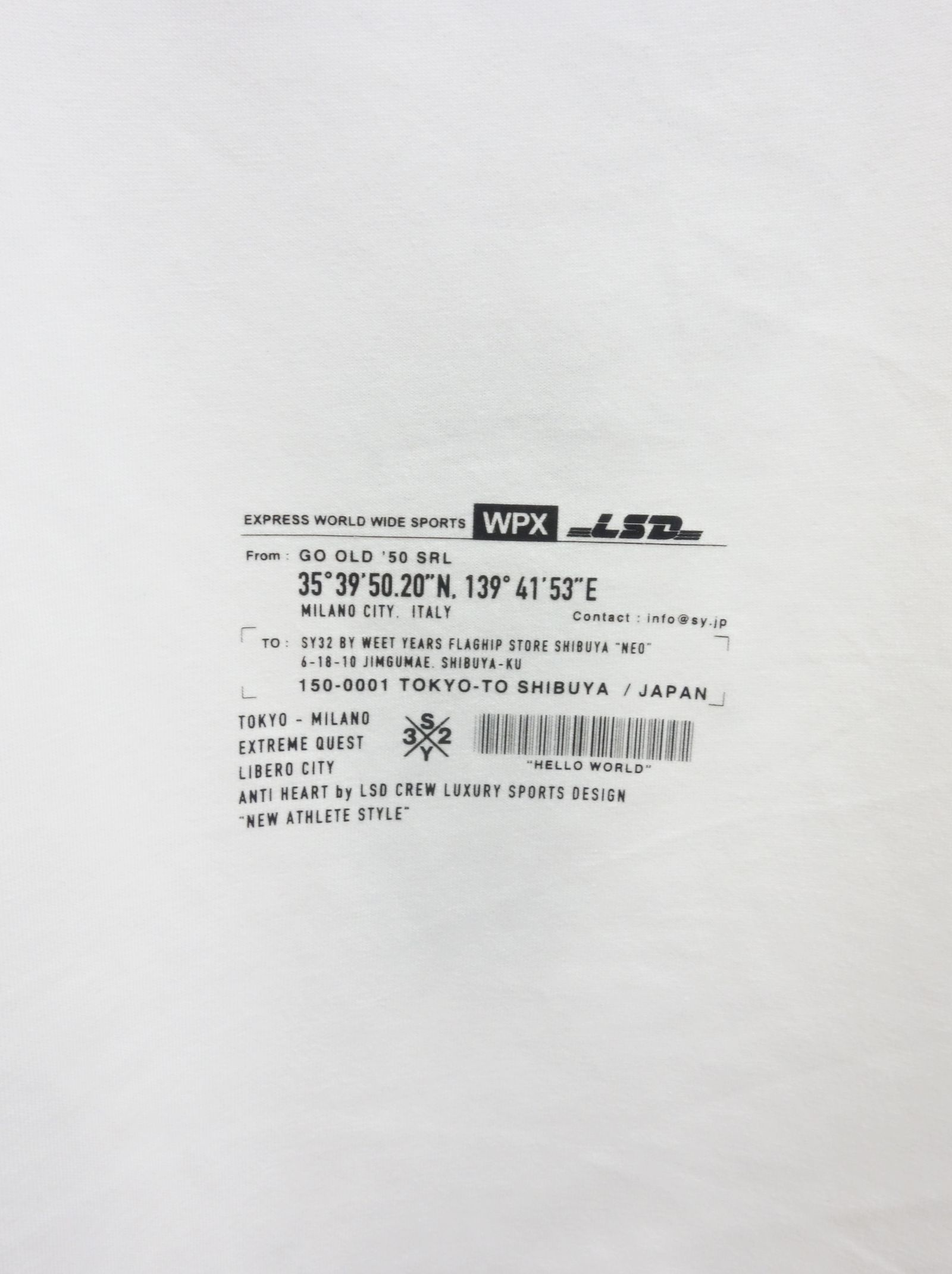 ADDRESS BIG TEE / 11013 / ビッグTシャツ