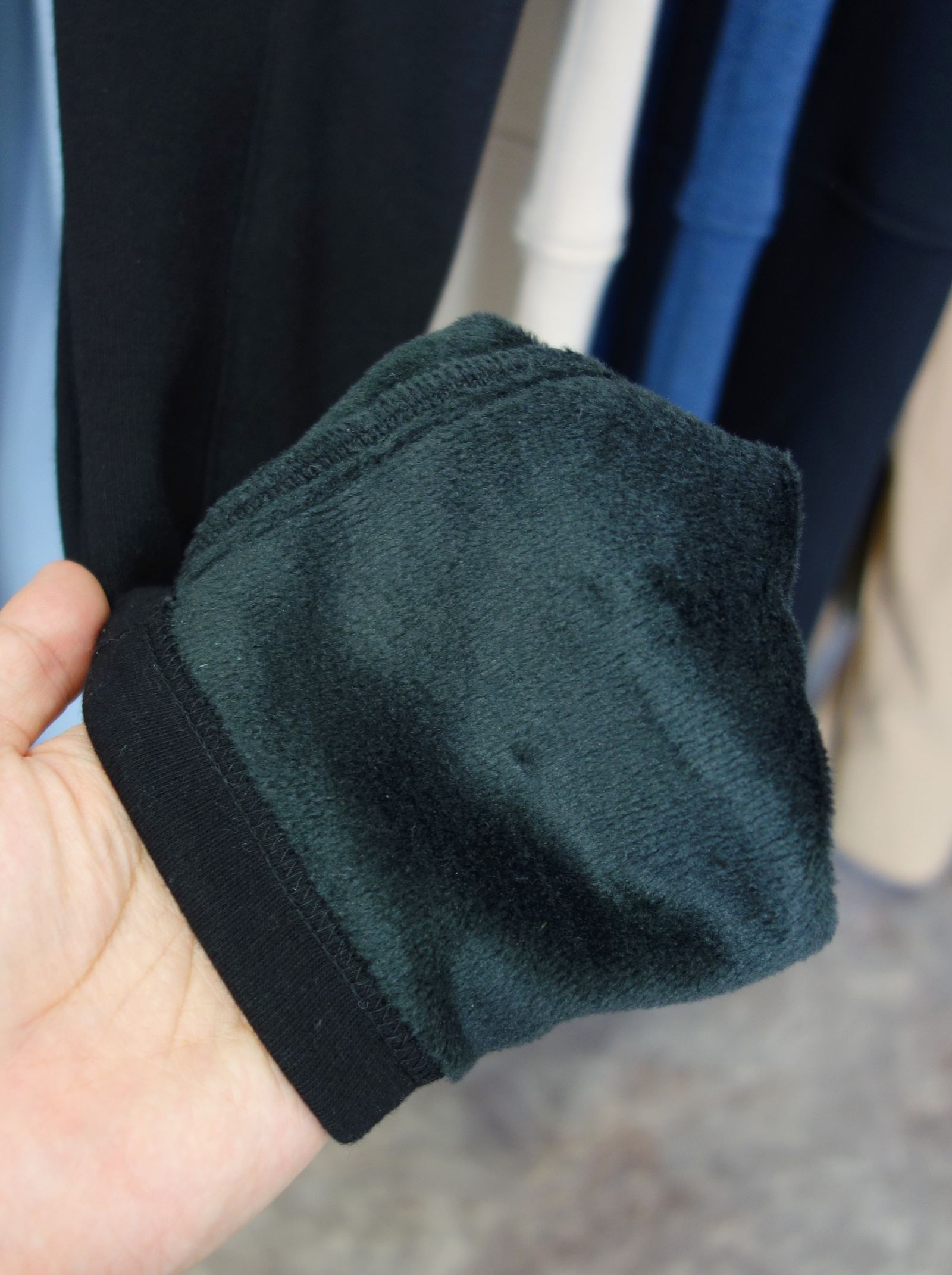 VELOURS FLEECE EDGE PT / RC30-ST-014H / 裏起毛エッジラインパンツ / ブラック