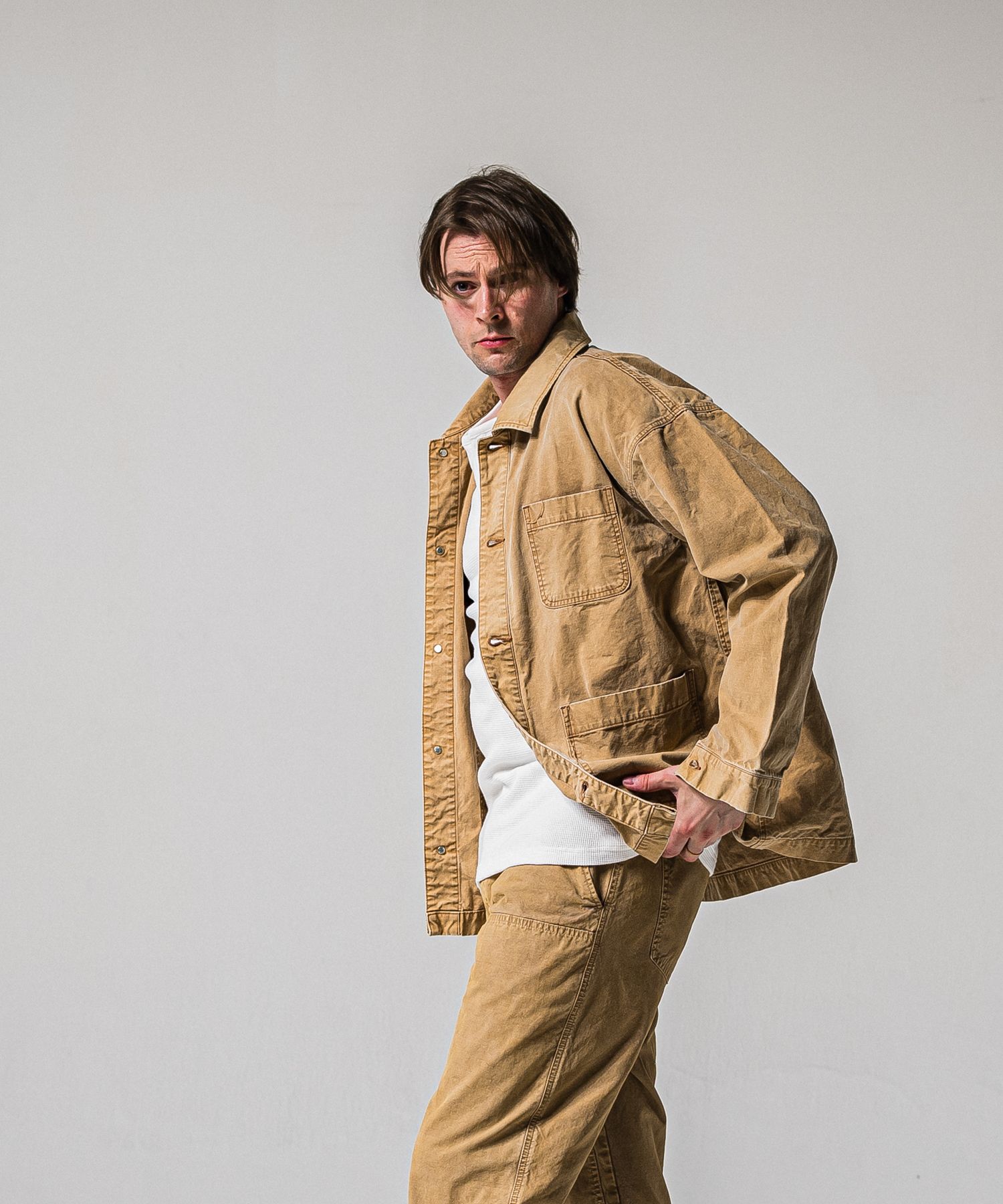 RC CAVER ALL / RC39-JK-004 / デニムカバーオール / ダックブラウン (3月中旬入荷予定)