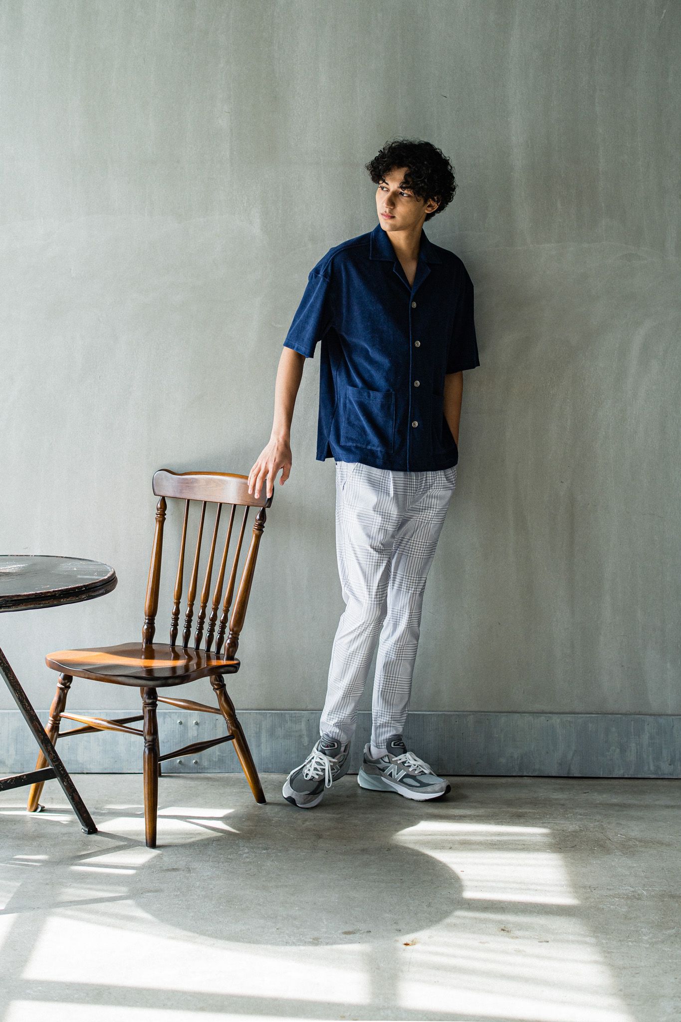CHRIS EASY TUCK PANTS / RC32-ST-016T / イージータックパンツ / グレンチェックグレー