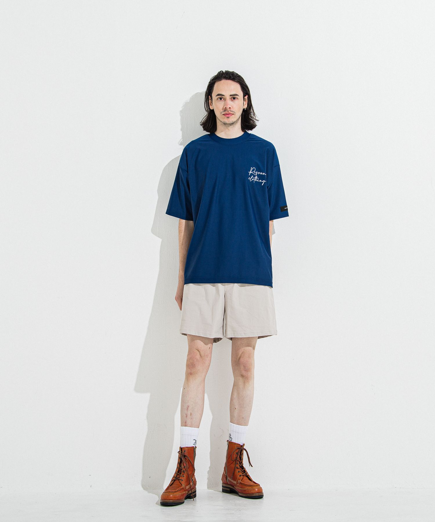 ID RUSH OVER T / RC36-T-011 / バックロゴラッシュガードビッグTシャツ / ネイビー