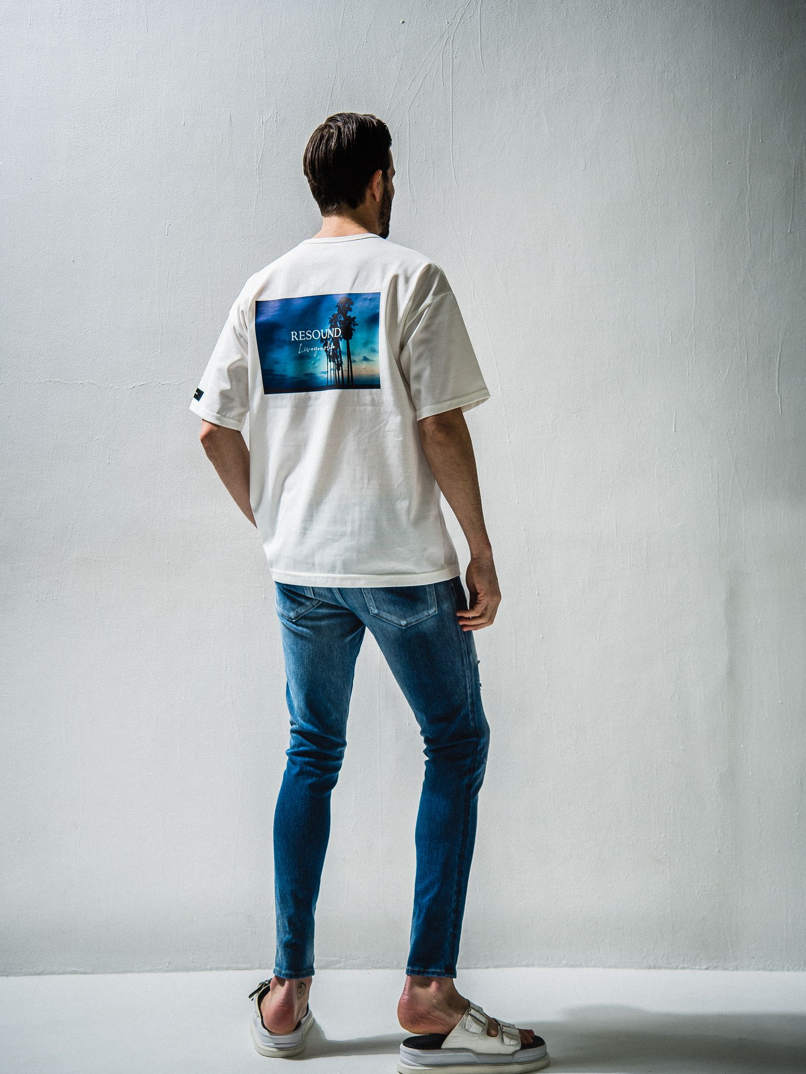 PALM BEACH PHOTO LOOSE TEE / RC24-T-004 / ビッグTシャツ ※