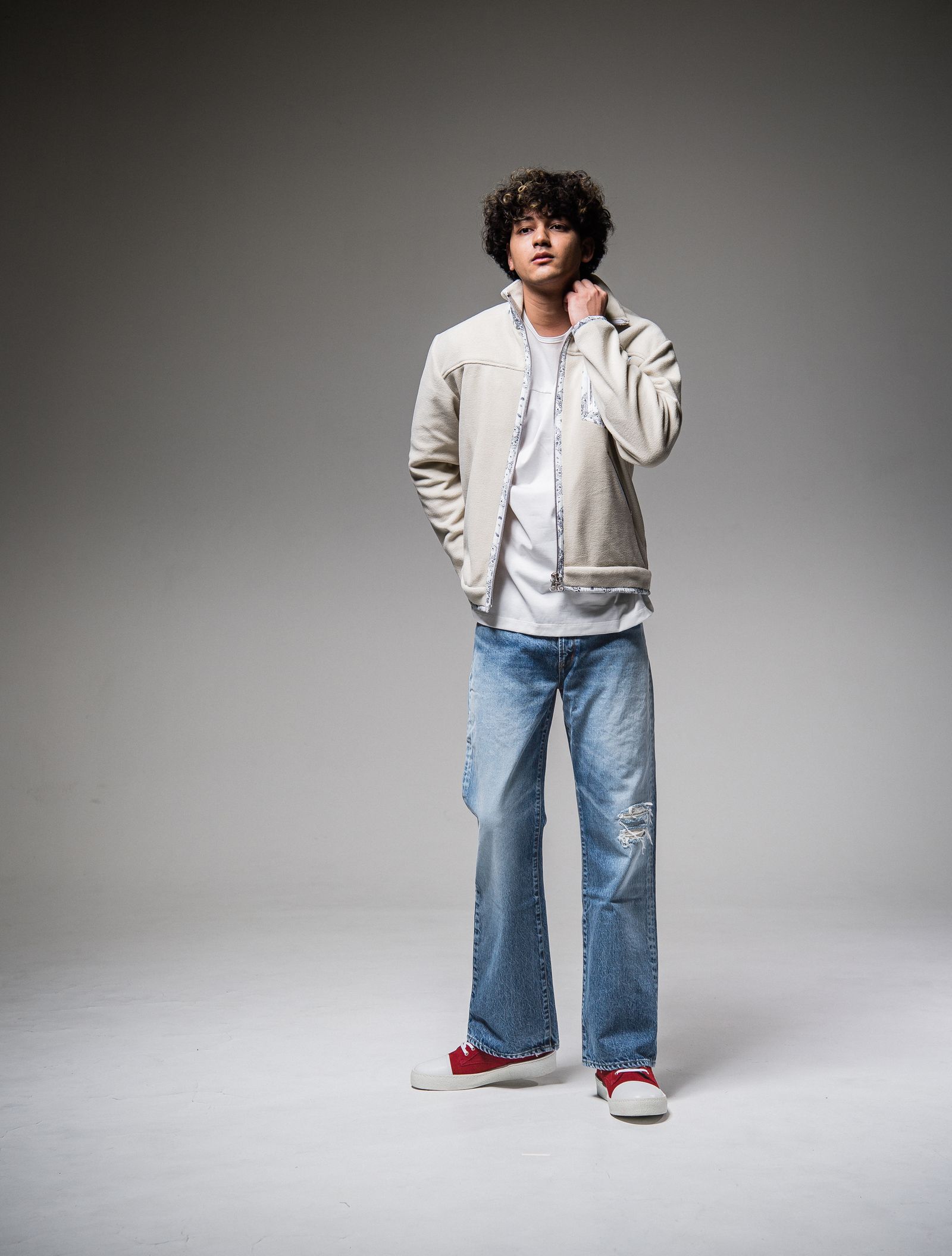 BOA FARM JACKET / RC25-JK-005 / バンダナボアジャケット / オフホワイト