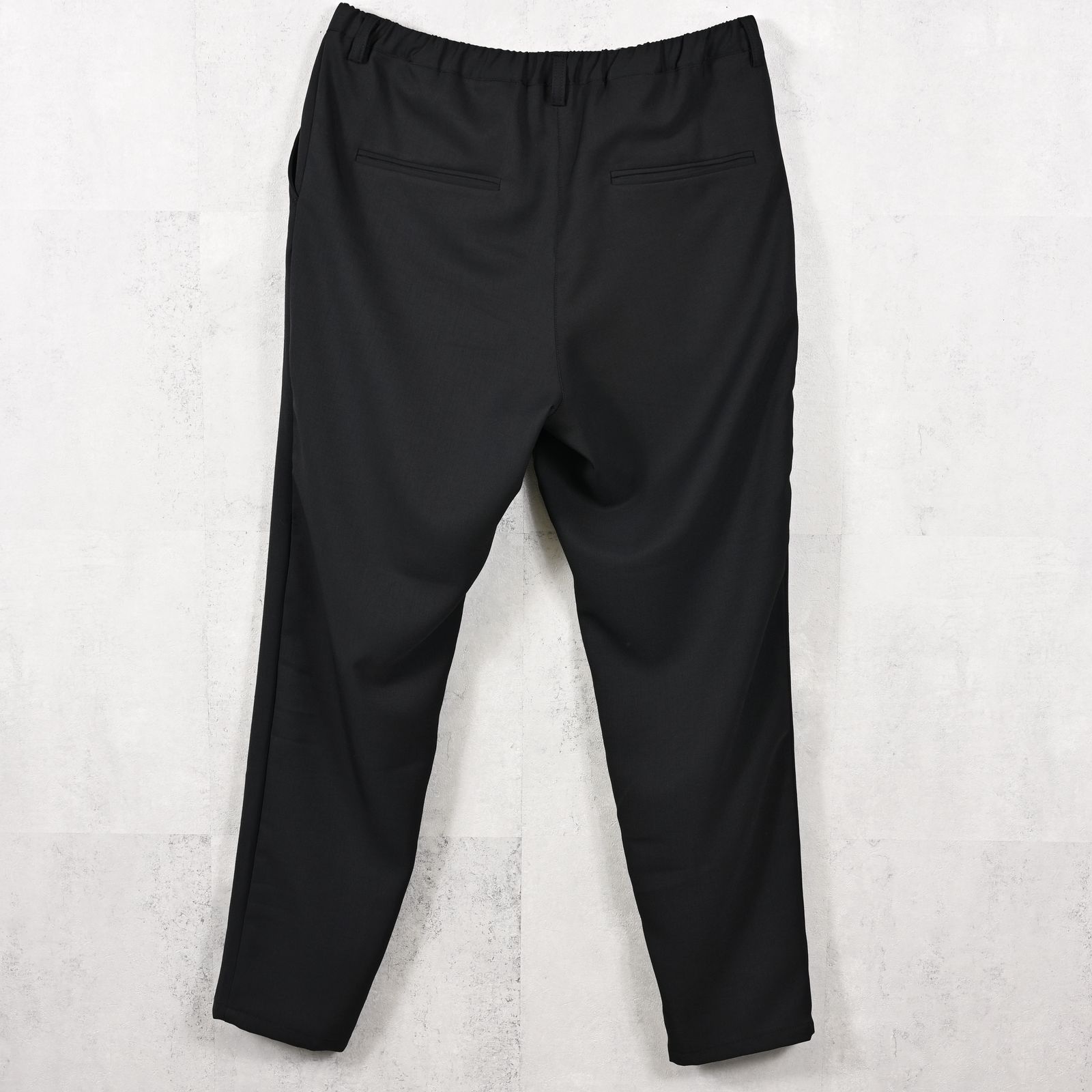 PAT WIDE EASY PANTS / RC40-ST-036BN / ワイドテーパードパンツ / ツイルブラック (4月中旬入荷予定)