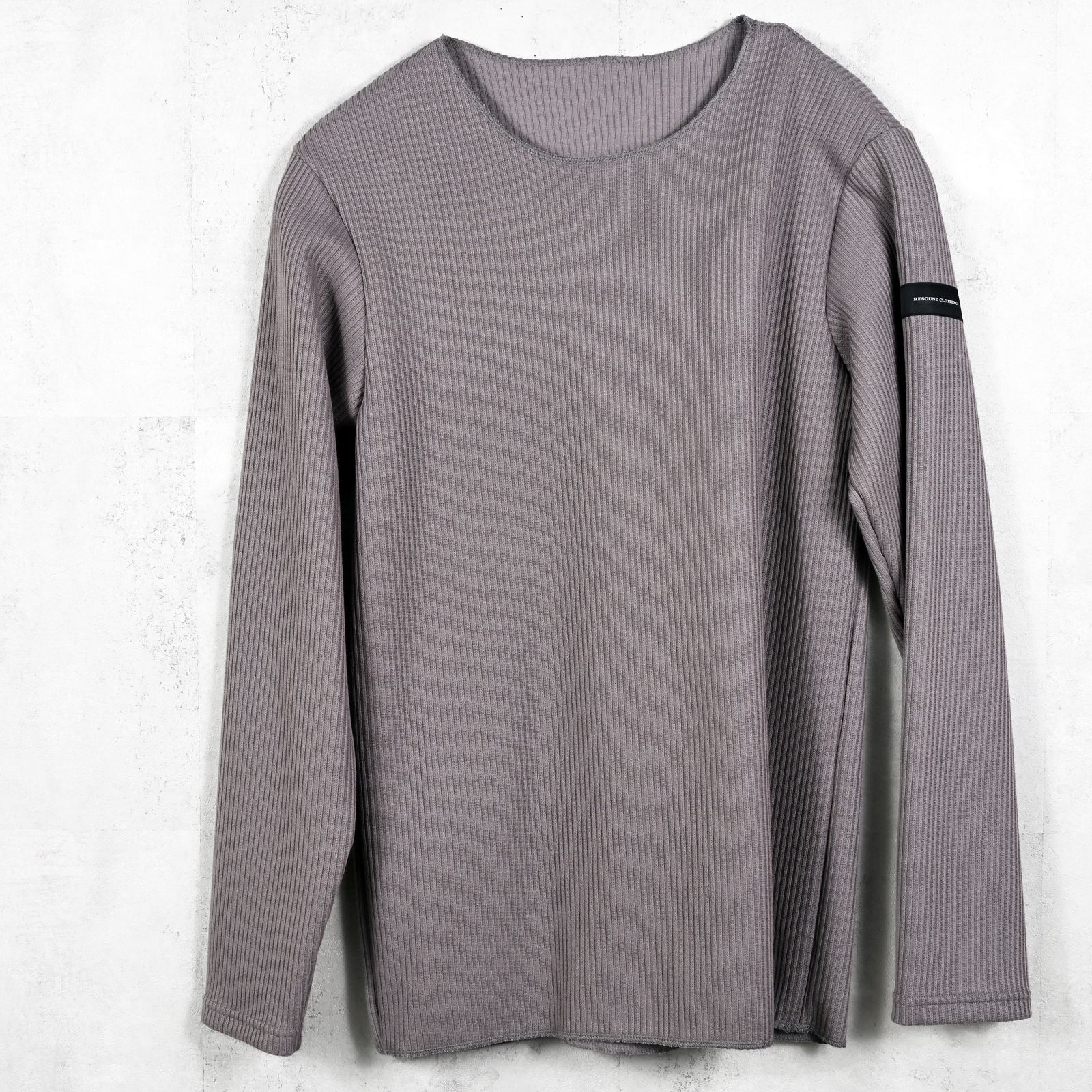 CUTOFF RAIL LONGSLEEVE / RC37-C-001 / レールカットソー / グレー (9月中旬入荷予定)