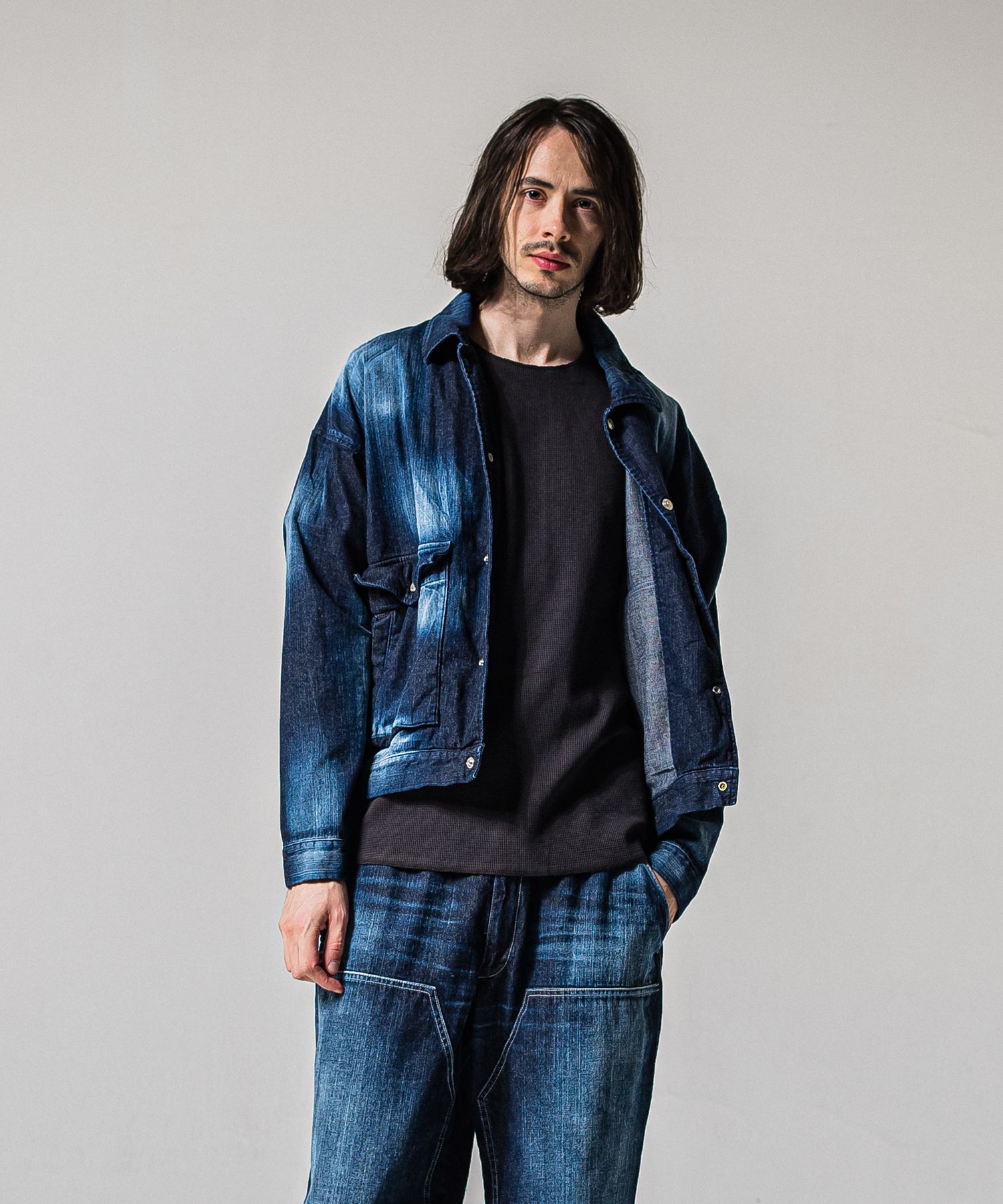 LDENIM AG FLIGHT JACKET / RC39-JK-003 / デニムフライトジャケット / インディゴユーズド (3月中旬入荷予定)