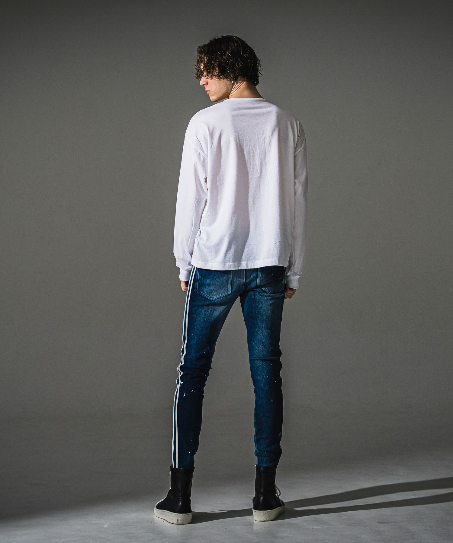 EX DENIM JERSEY BLIND LINE PT / RC41-ST-008D / デニムジャージラインパンツ / ダークインディゴ (9月上旬入荷予定)
