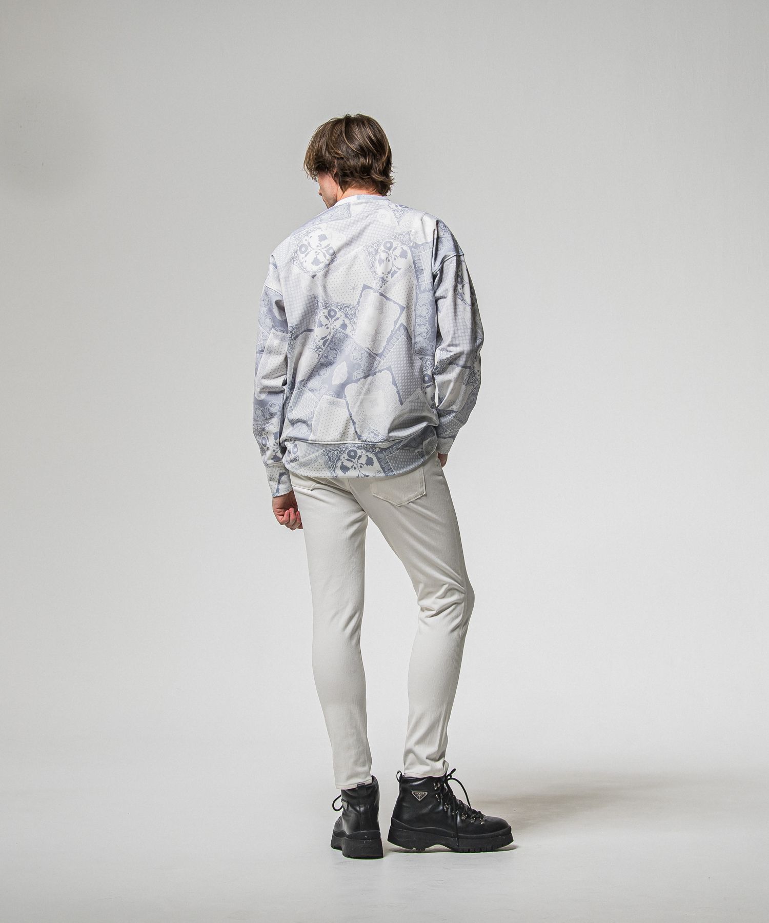 MICK DENIM JERSEY / BASIC-ST-020 / デニムジャージテーパードパンツ / ホワイト (12月上旬入荷予定)