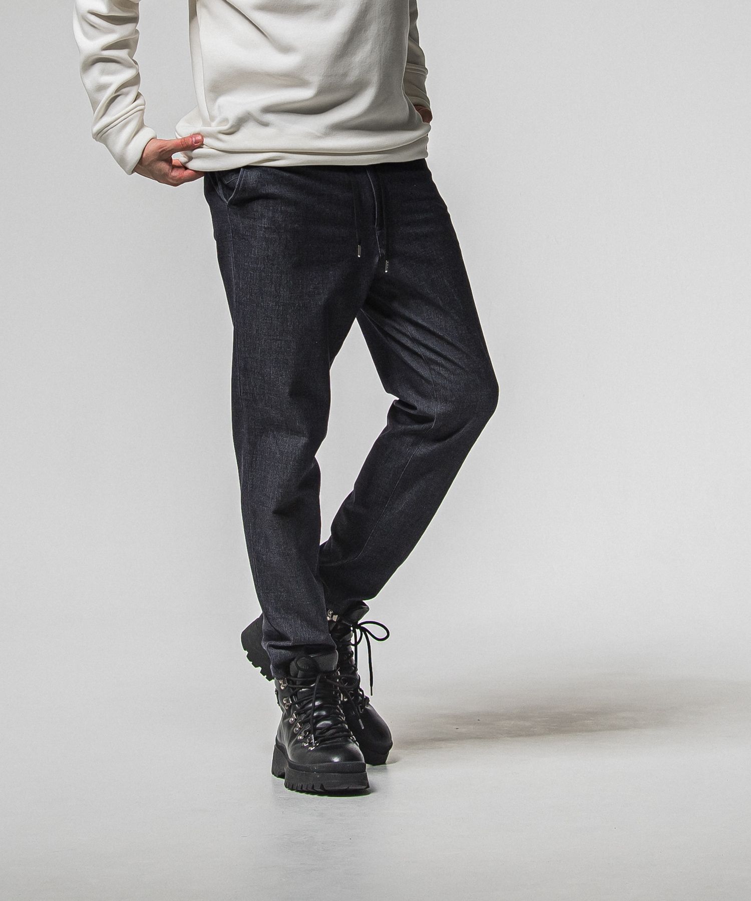 PAT WIDE EASY PANTS / RC38-ST-036BN / ワイドテーパードパンツ / デニム (1月上旬入荷予定)