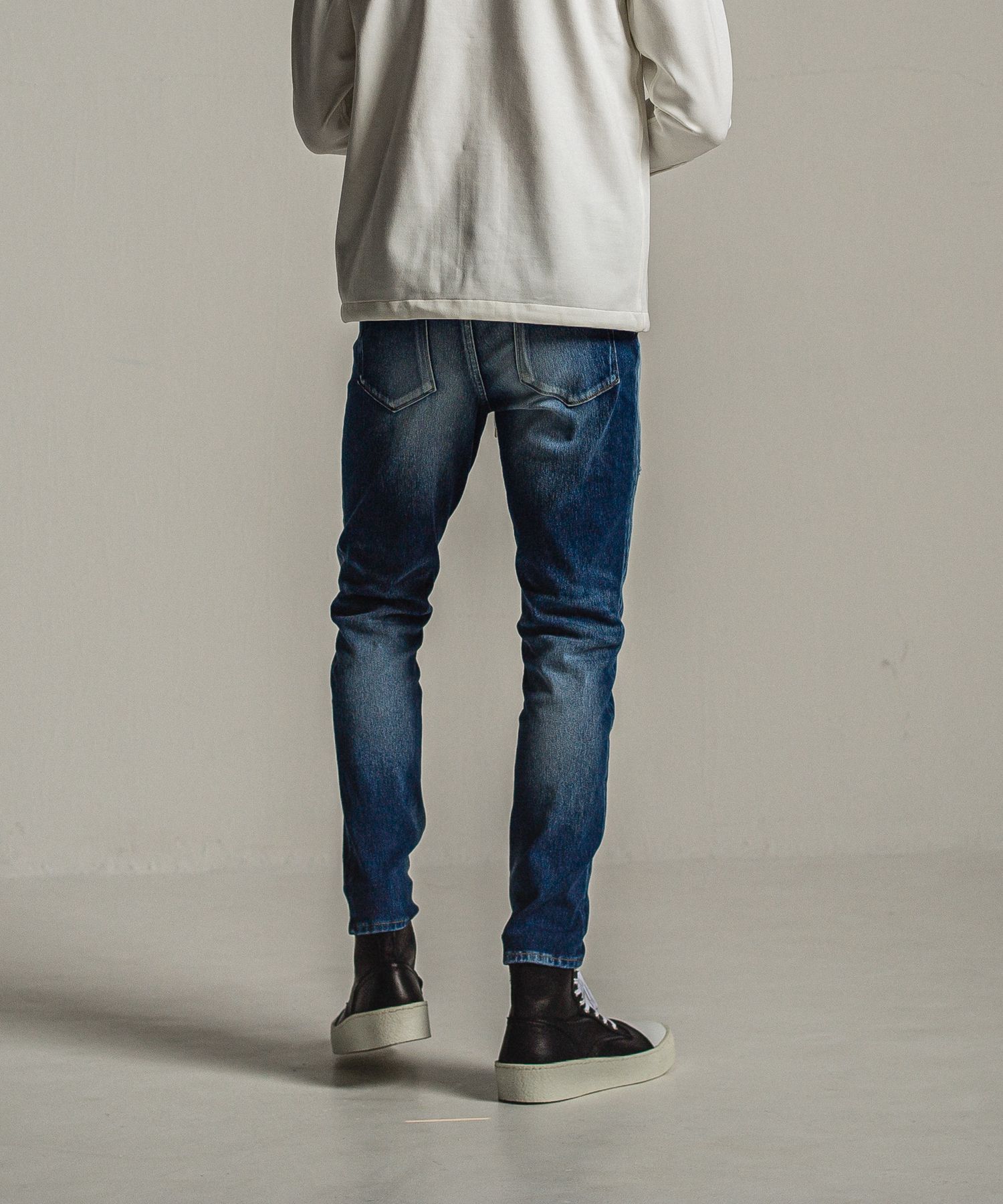 MICK DENIM JERSEY / RC34-ST-020 / デニムジャージテーパードパンツ / インディゴユーズド