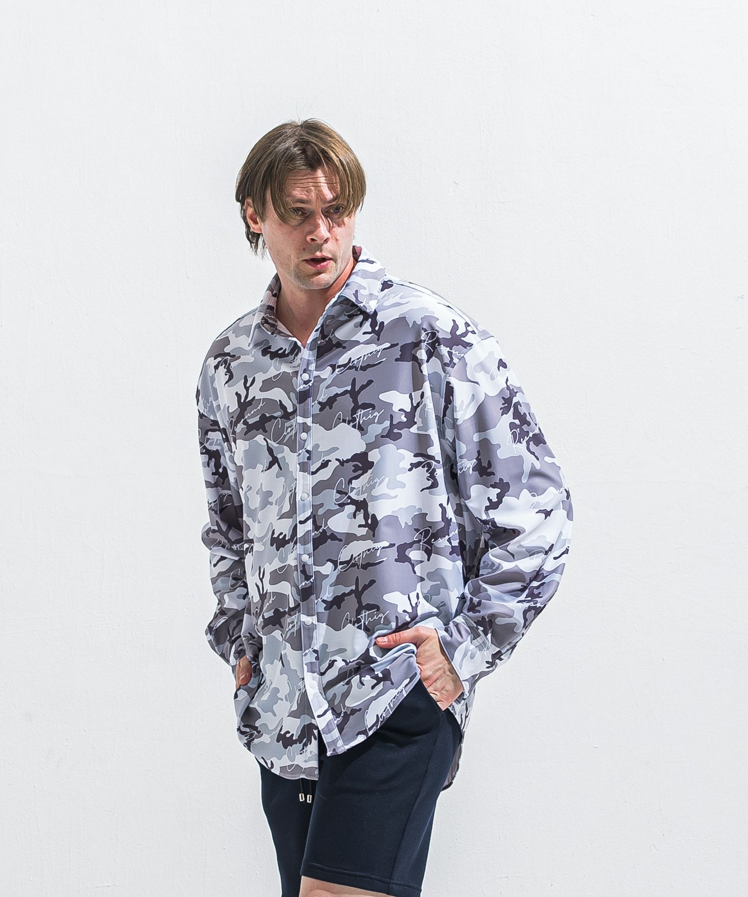 RUSH JACK SHIRTS / RC40-SH-001 / オーバーサイズラッシュガードシャツ / カモフラ (5月中旬入荷予定)