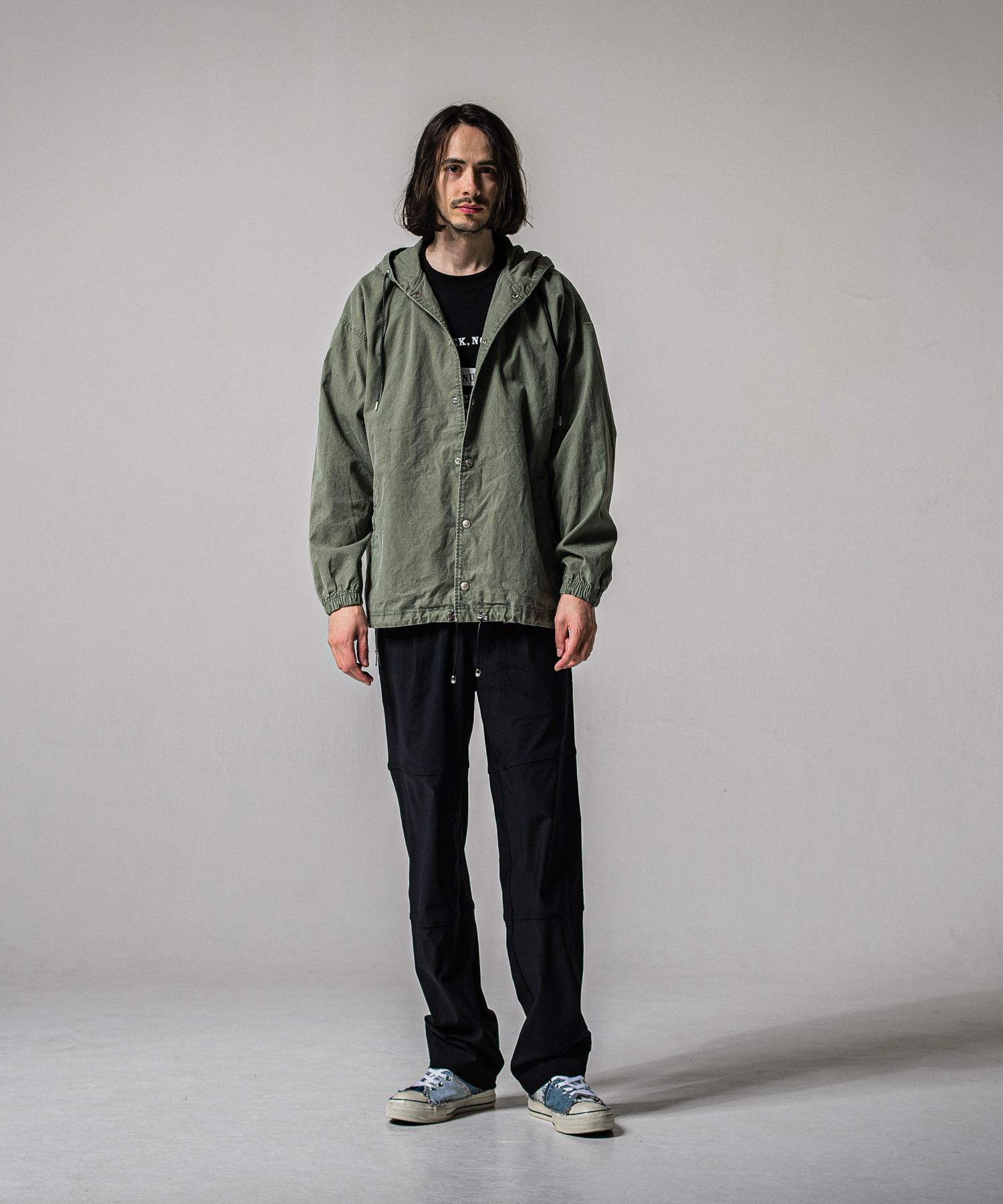 COACH HOODIE / RC39-JK-005 / コーチパーカー / カーキ (3月中旬入荷予定)