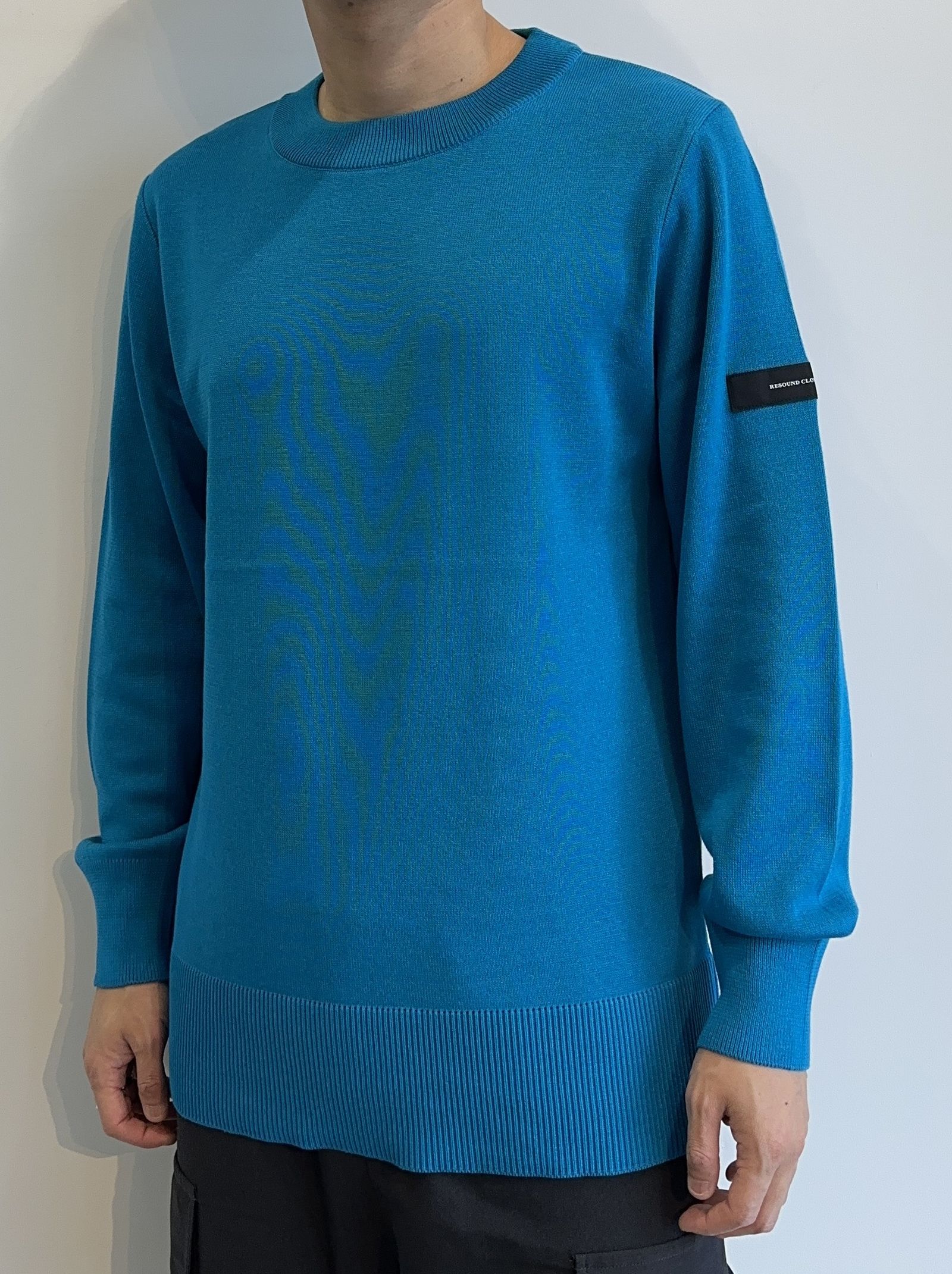 RESOUND CLOTHING - SILK KNT LONG SLEEVE / RC29-K-001 / 無地